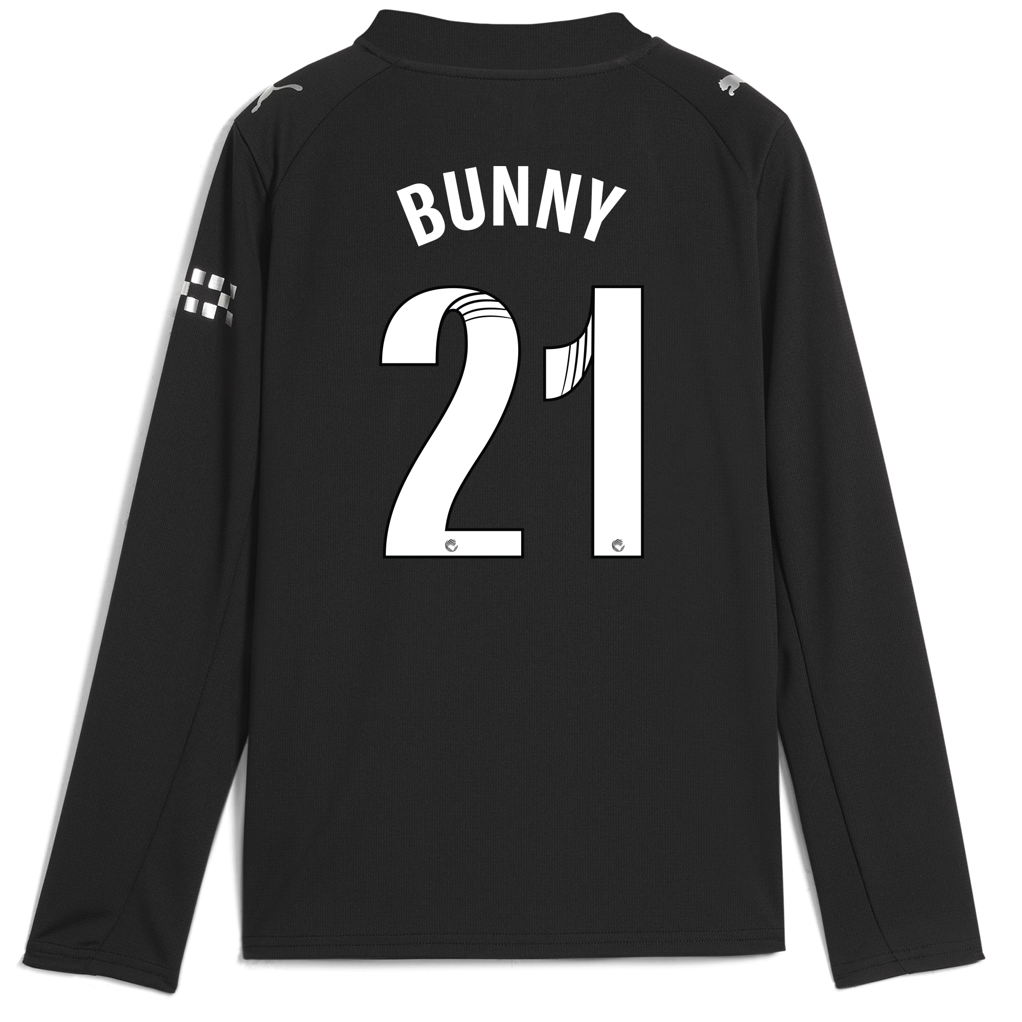 kids manchester city away jersey 202526 long sleeve with bunny 21 printing Manchester City Shirts | Official Team Gear