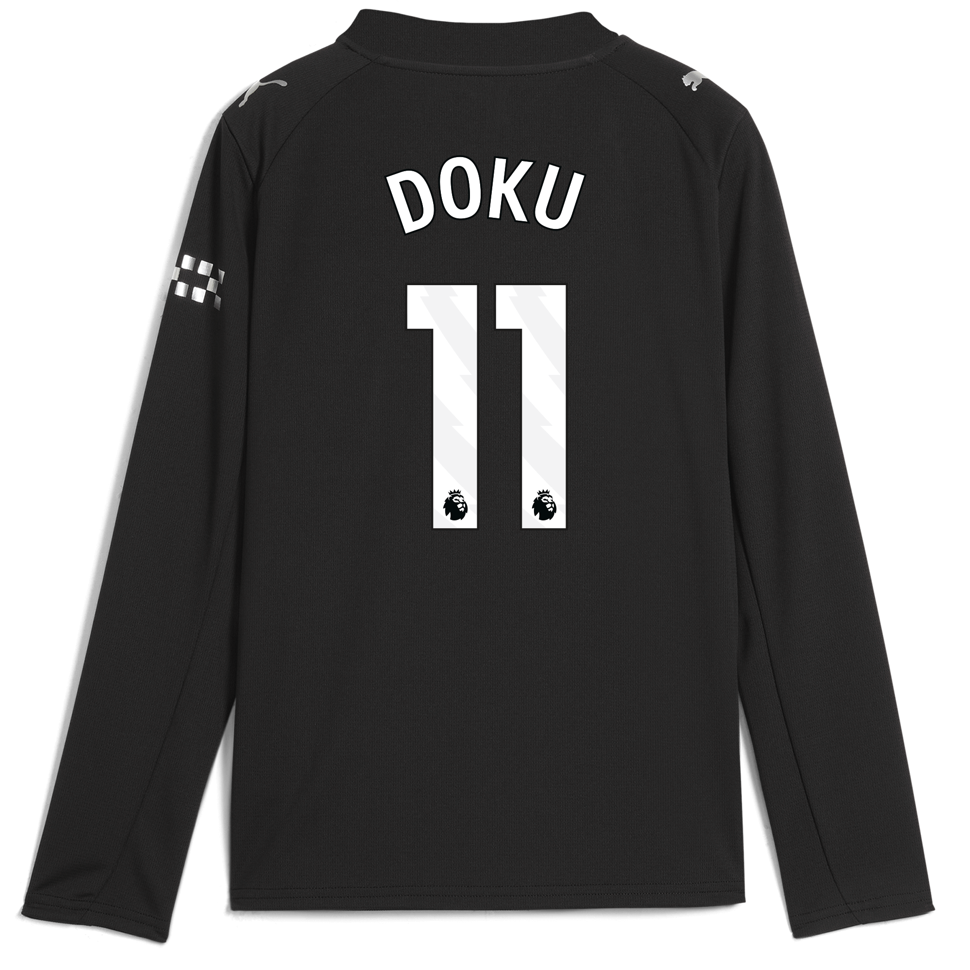 kids manchester city away jersey 202526 long sleeve with doku 11 printing Manchester City Shirts | Official Team Gear