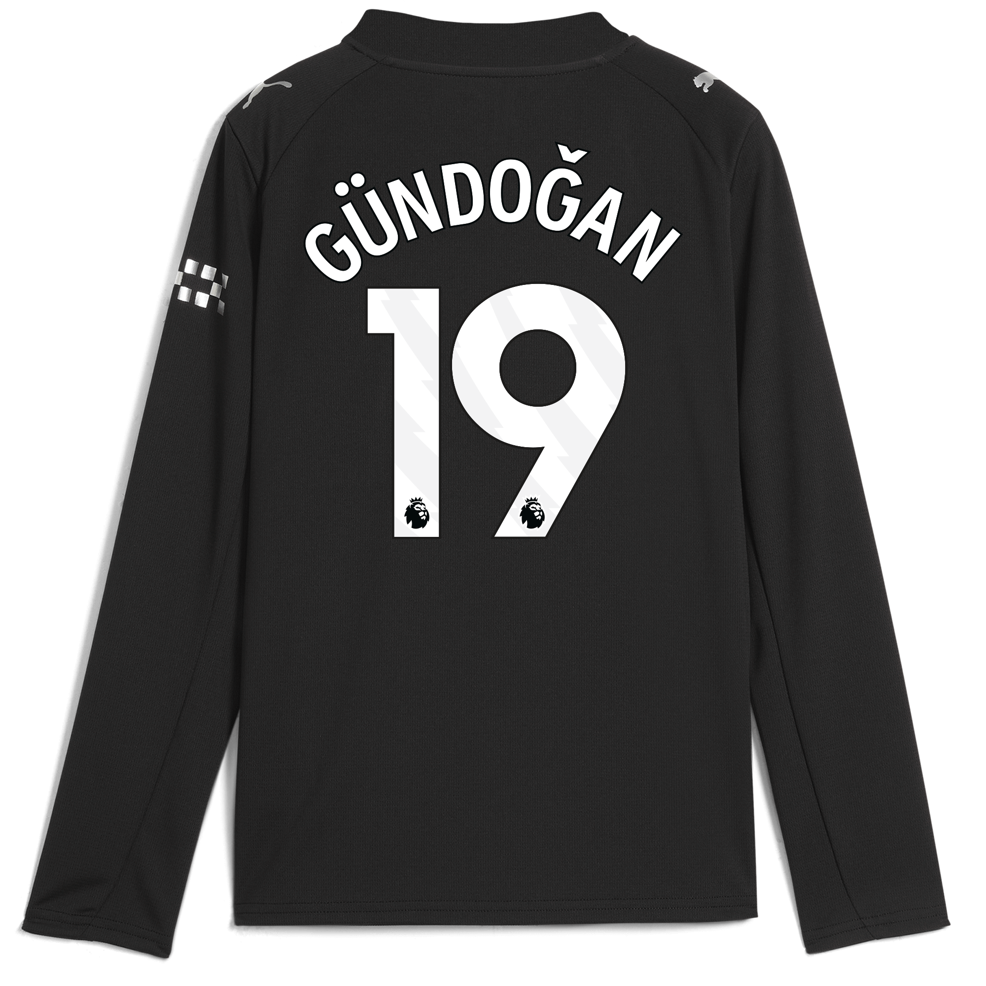 kids manchester city away jersey 202526 long sleeve with gÜndoĞan 19 printing Manchester City Shirts | Official Team Gear