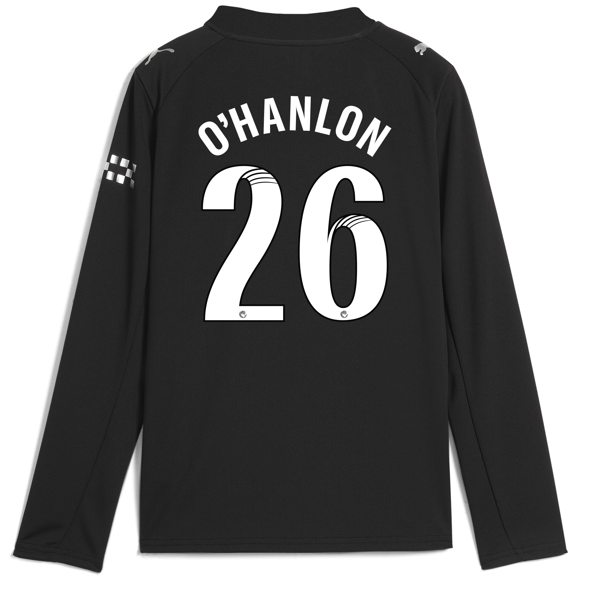 kids manchester city away jersey 202526 long sleeve with ohanlon 26 printing Manchester City Shirts | Official Team Gear