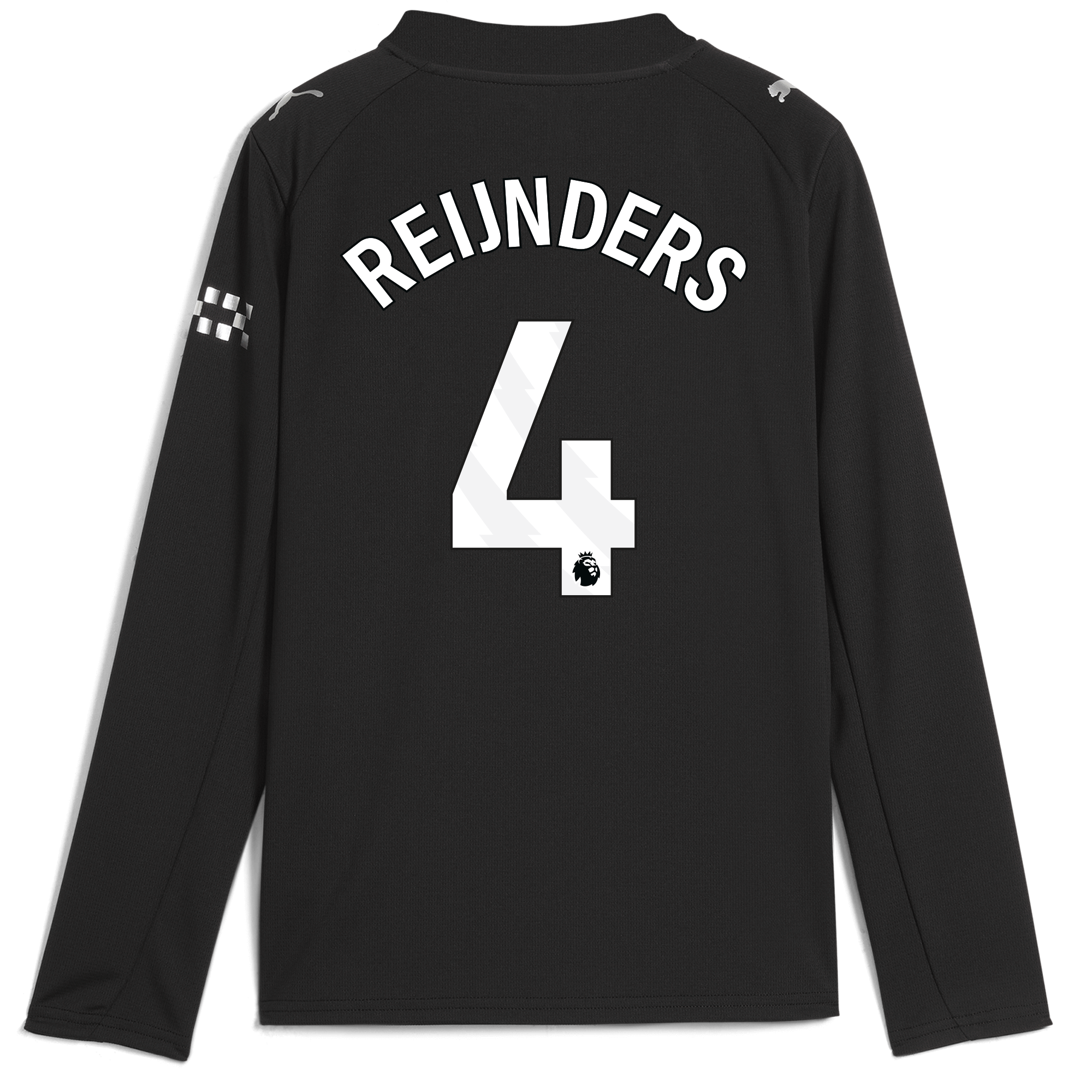 kids manchester city away jersey 202526 long sleeve with reijnders 4 printing Manchester City Shirts | Official Team Gear
