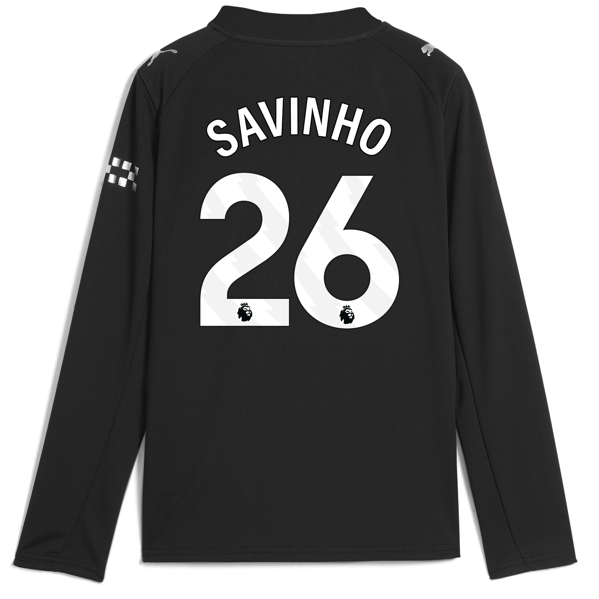 kids manchester city away jersey 202526 long sleeve with savinho 26 printing Manchester City Shirts | Official Team Gear