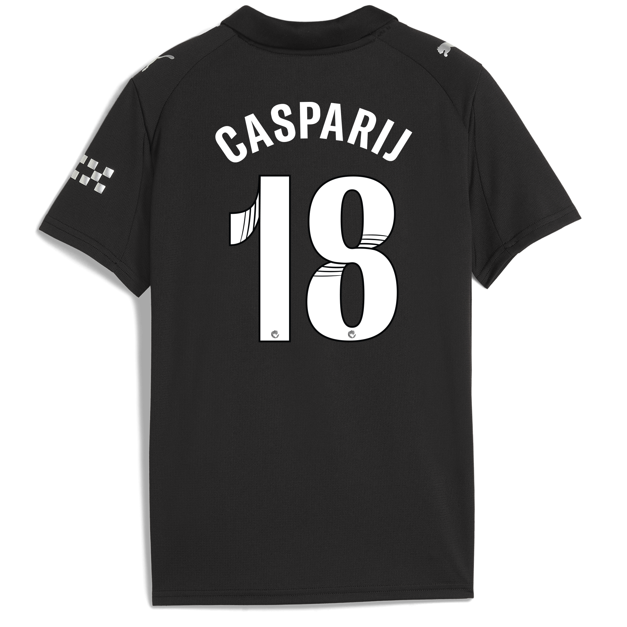 kids manchester city away jersey 202526 with casparij 18 printing Manchester City Shirts | Official Team Gear