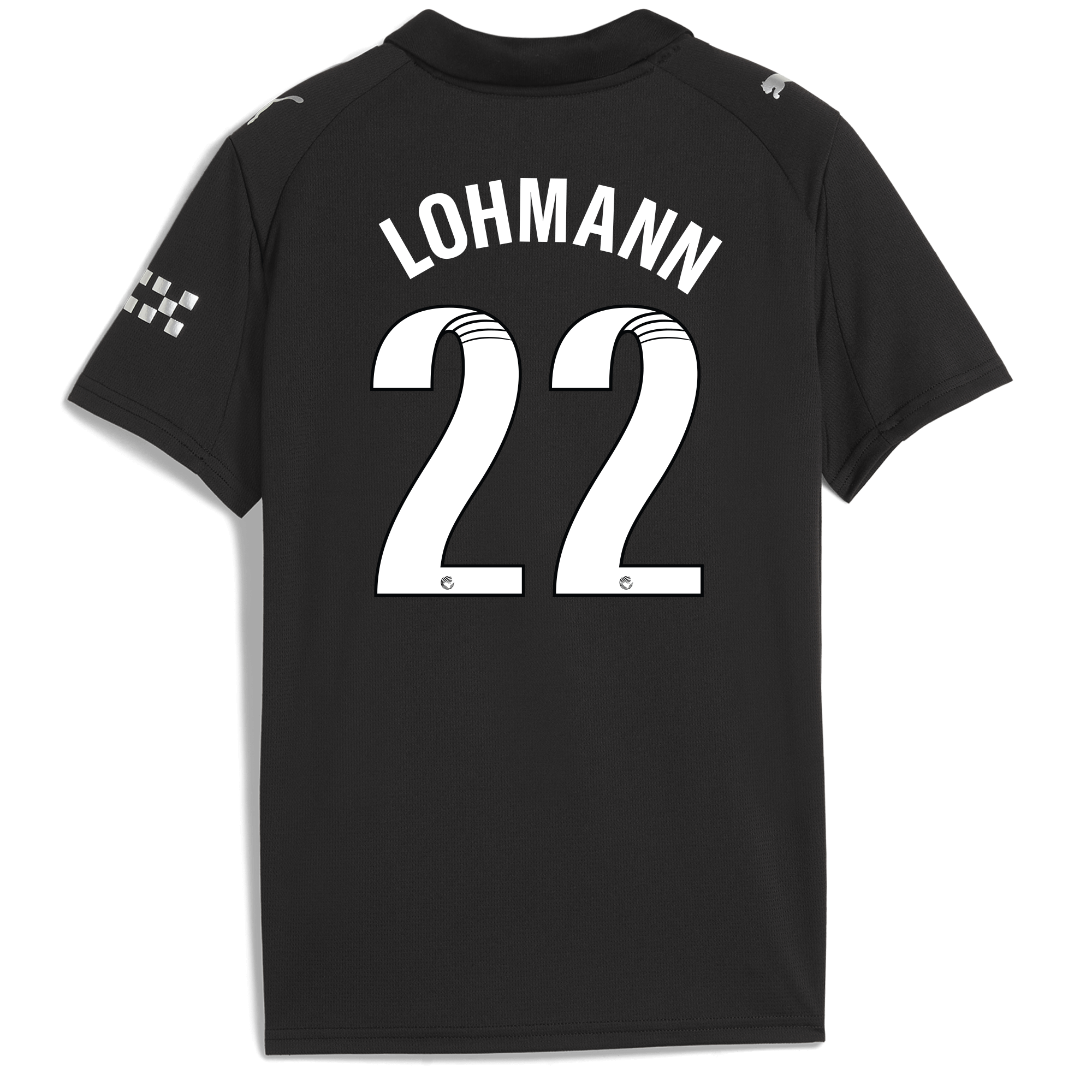 kids manchester city away jersey 202526 with lohmann 22 printing Manchester City Shirts | Official Team Gear