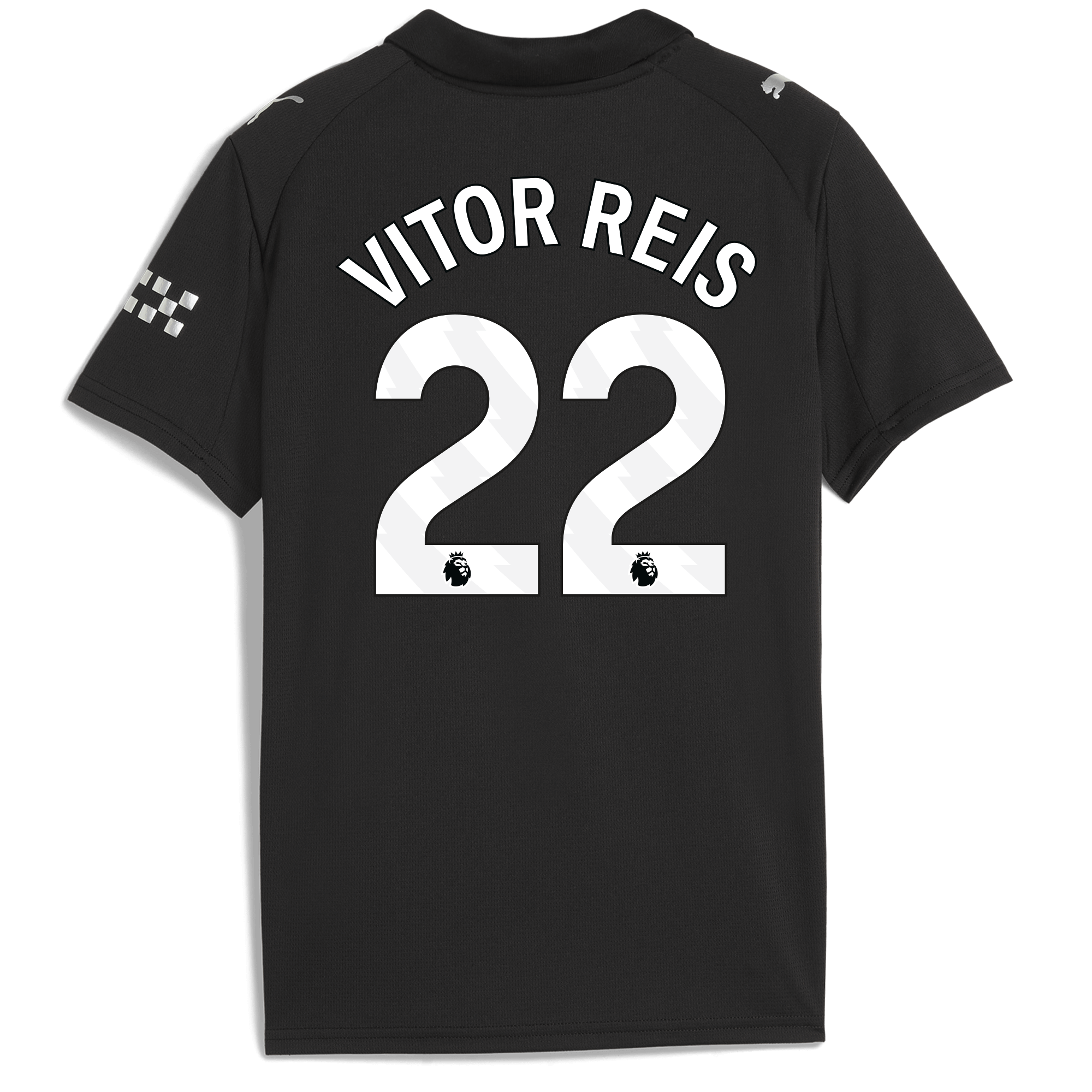 kids manchester city away jersey 202526 with vitor reis 22 printing Manchester City Shirts | Official Team Gear