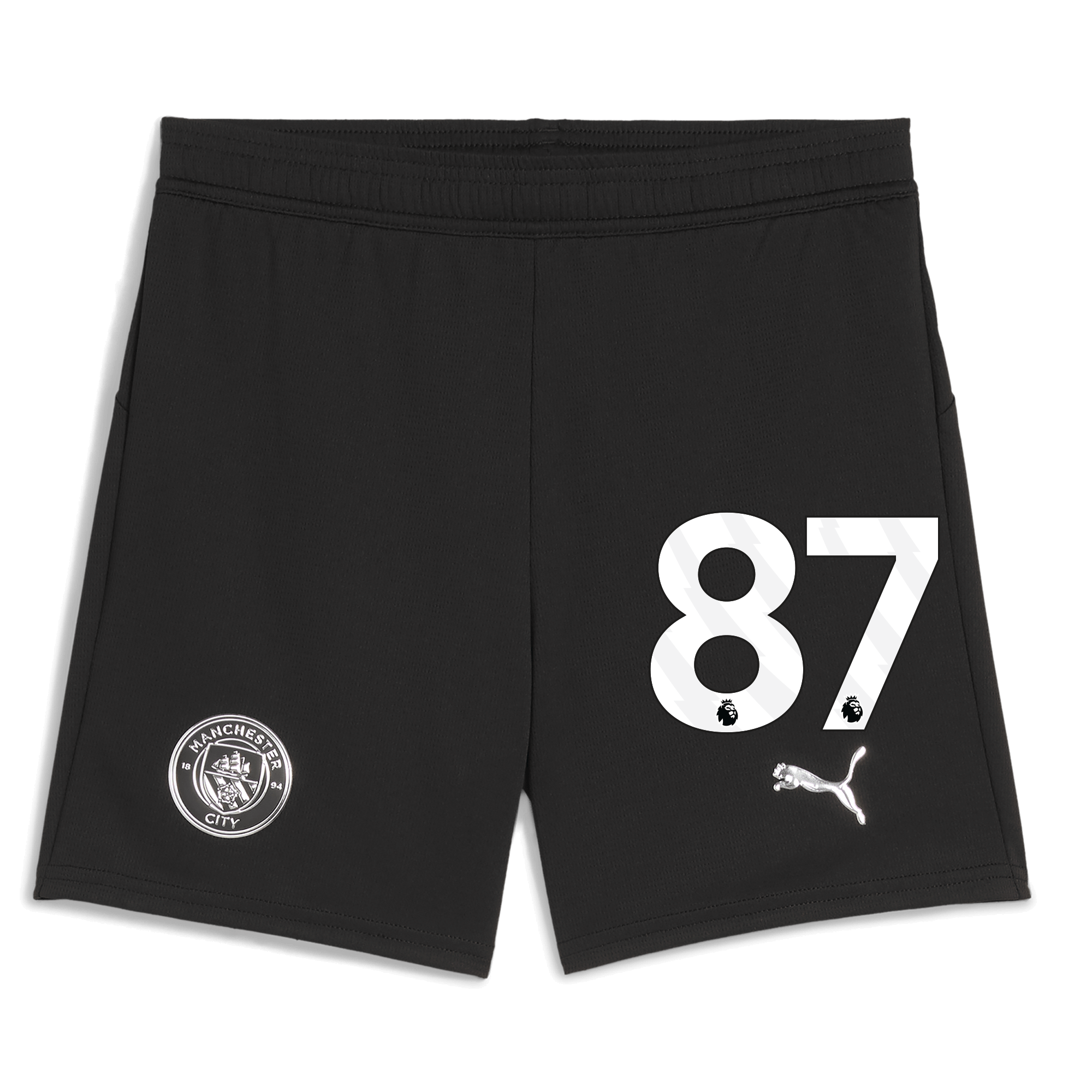 kids manchester city football shorts black 202526 with 87 Manchester City Shirts | Official Team Gear