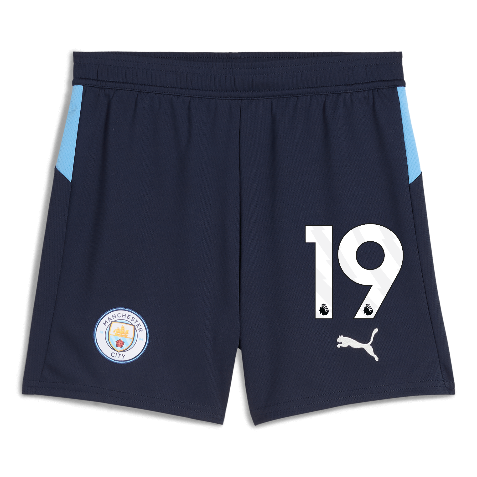 kids manchester city football shorts navy 202526 with 19 Manchester City Shirts | Official Team Gear