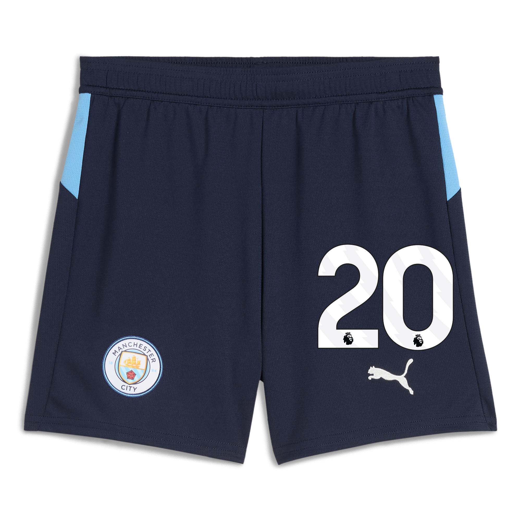 kids manchester city football shorts navy 202526 with 20 Manchester City Shirts | Official Team Gear