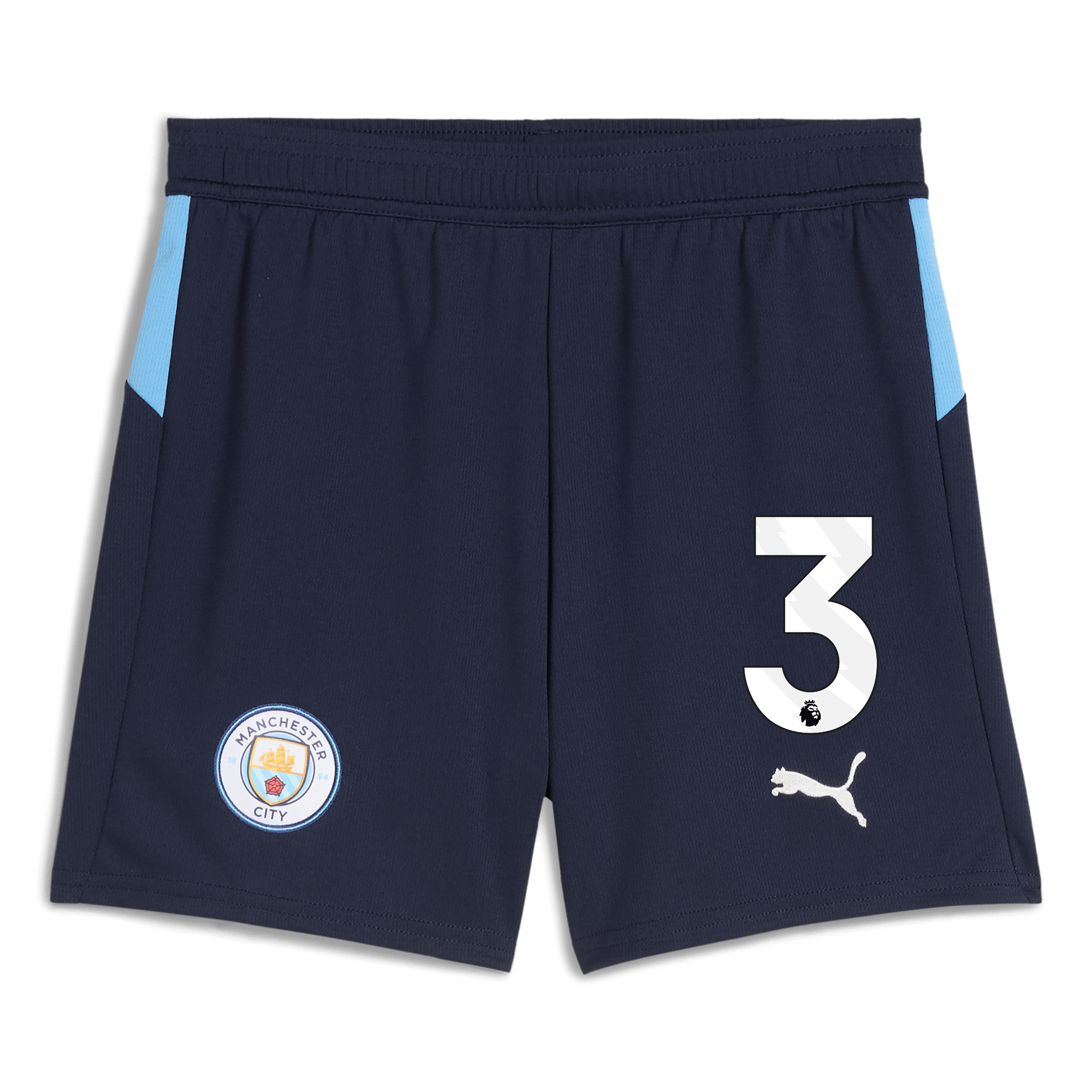 kids manchester city football shorts navy 202526 with 3 Manchester City Shirts | Official Team Gear