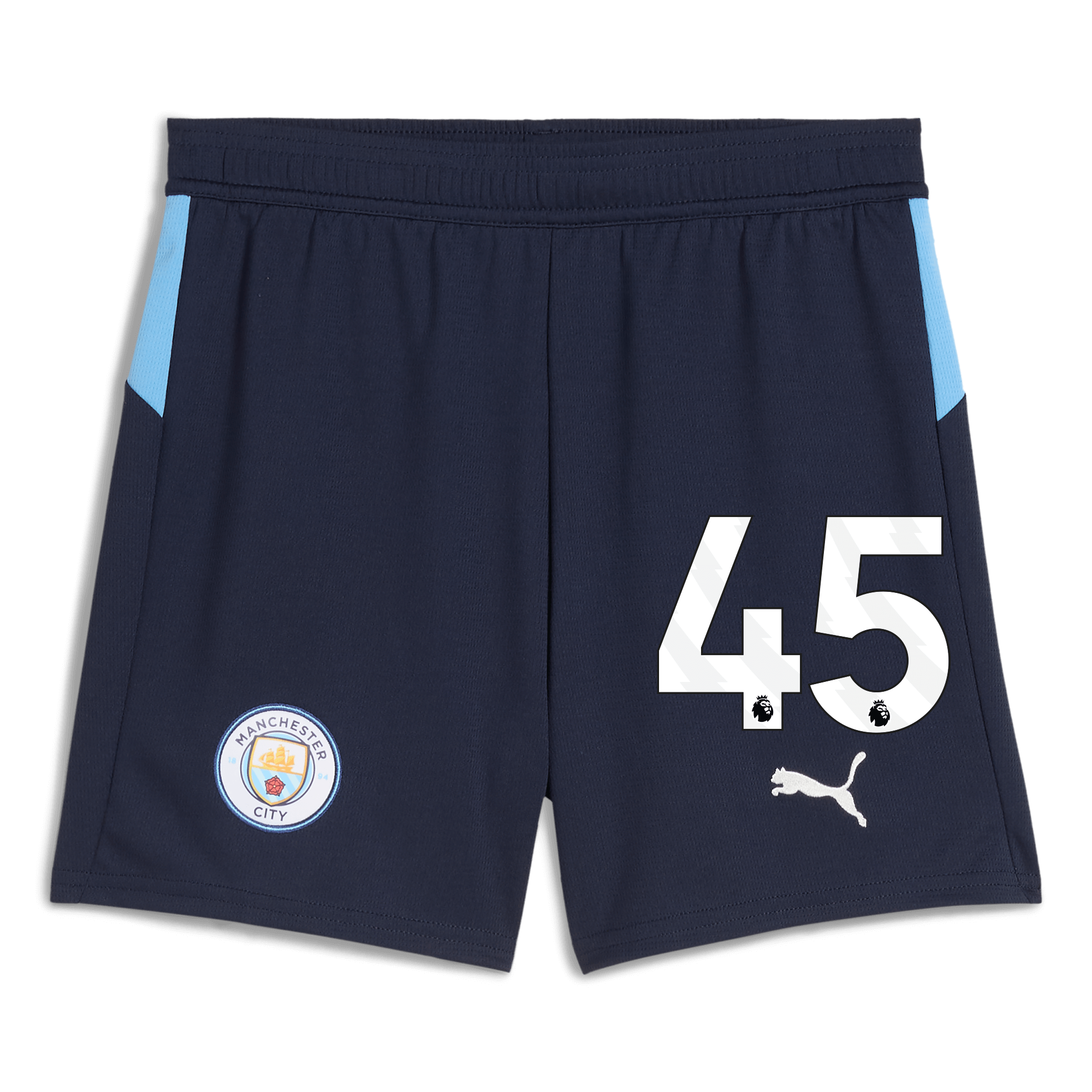 kids manchester city football shorts navy 202526 with 45 Manchester City Shirts | Official Team Gear