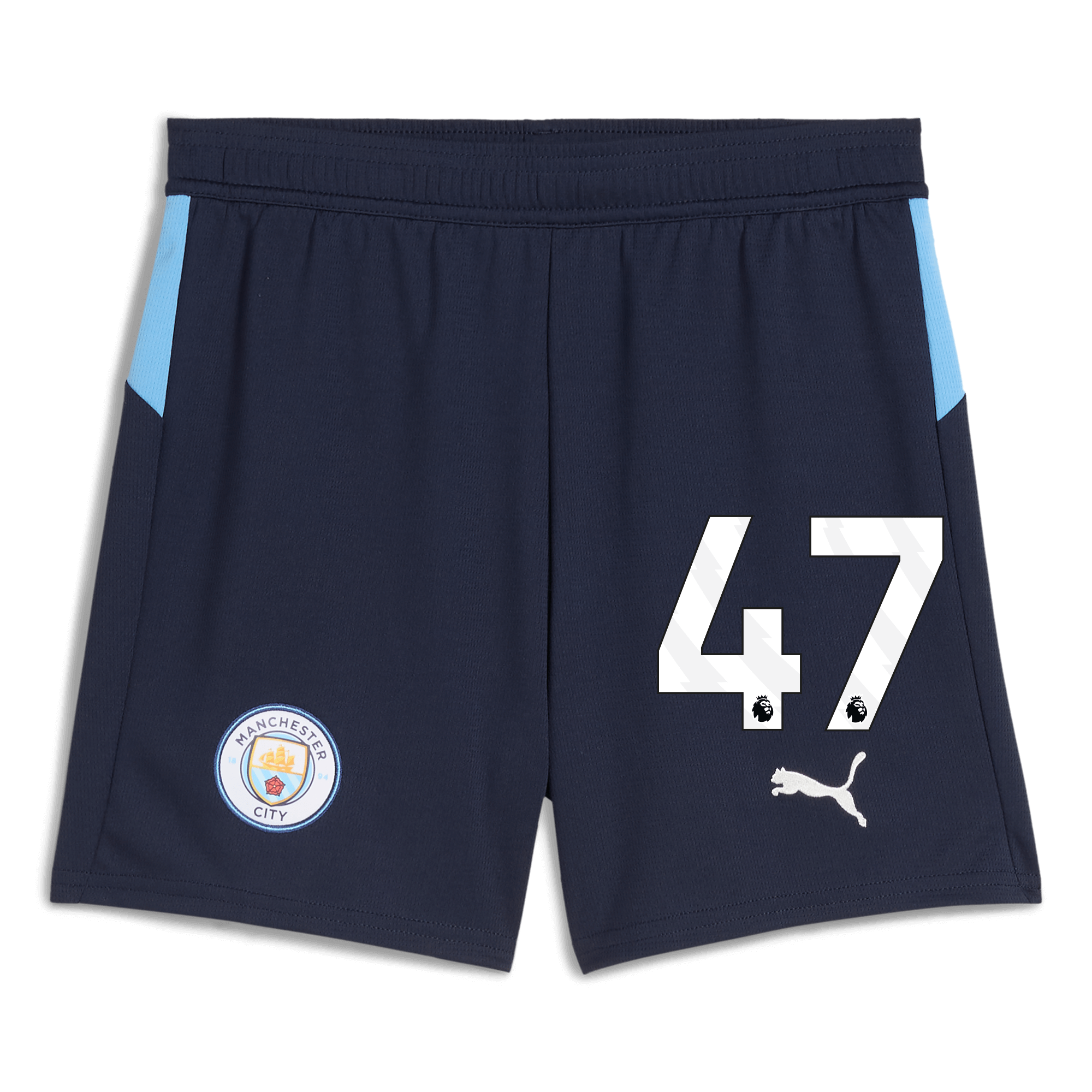 kids manchester city football shorts navy 202526 with 47 Manchester City Shirts | Official Team Gear