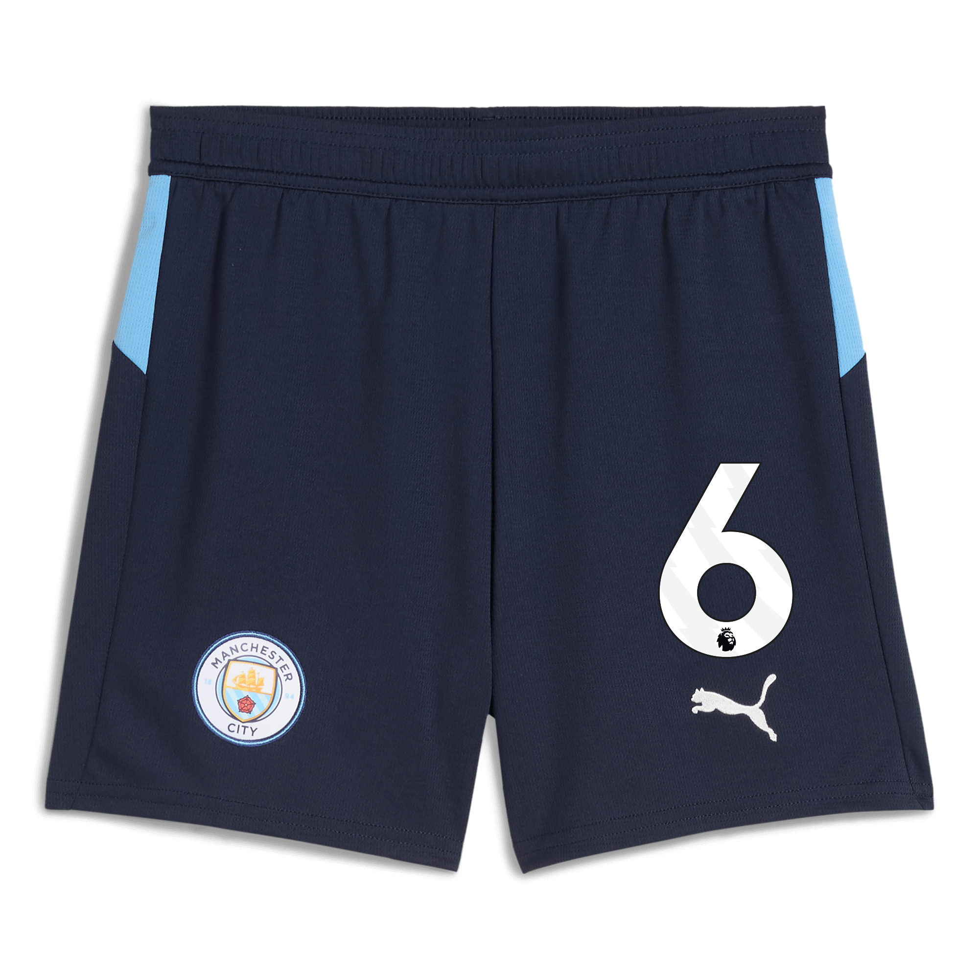kids manchester city football shorts navy 202526 with 6 Manchester City Shirts | Official Team Gear