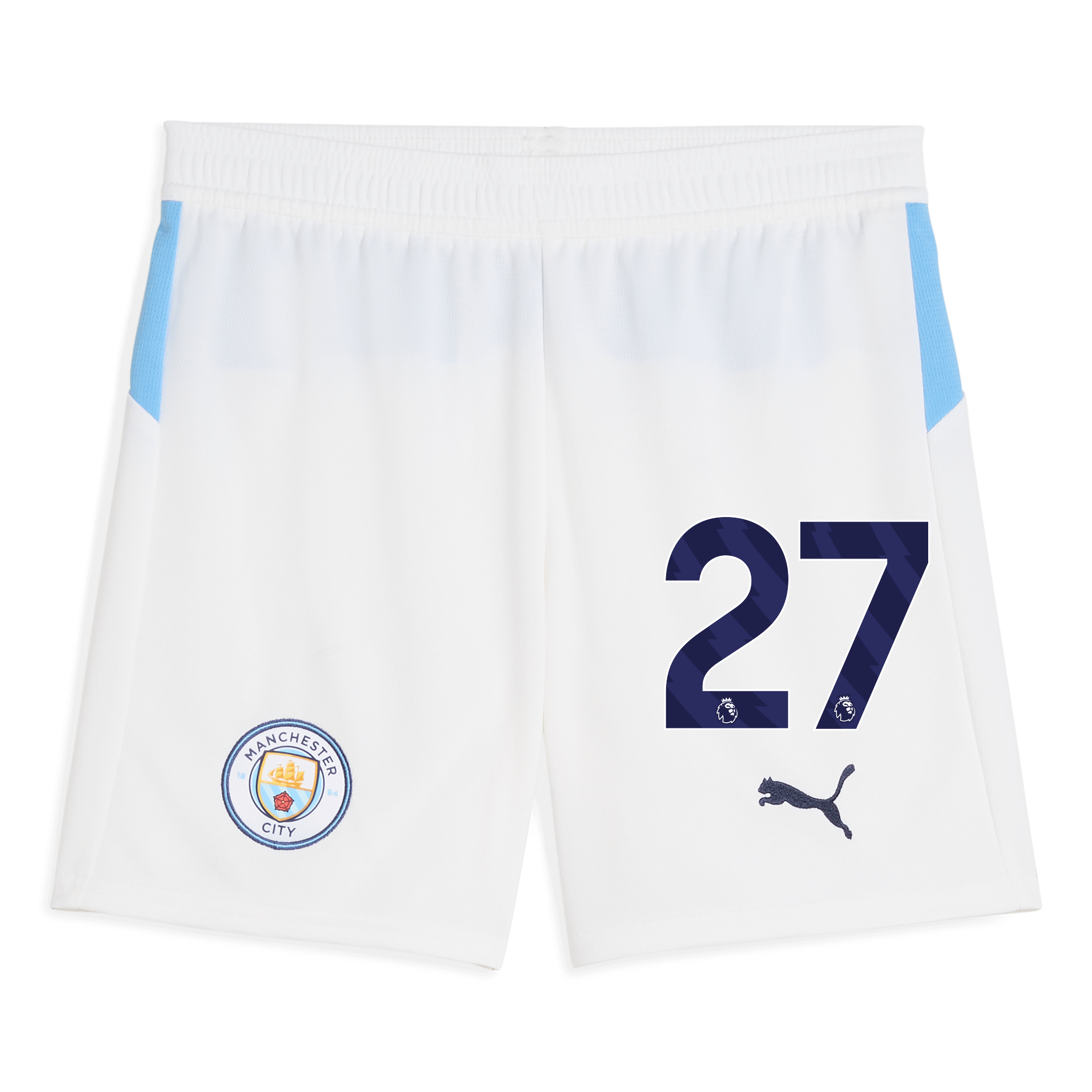 kids manchester city football shorts white 202526 with 27 Manchester City Shirts | Official Team Gear