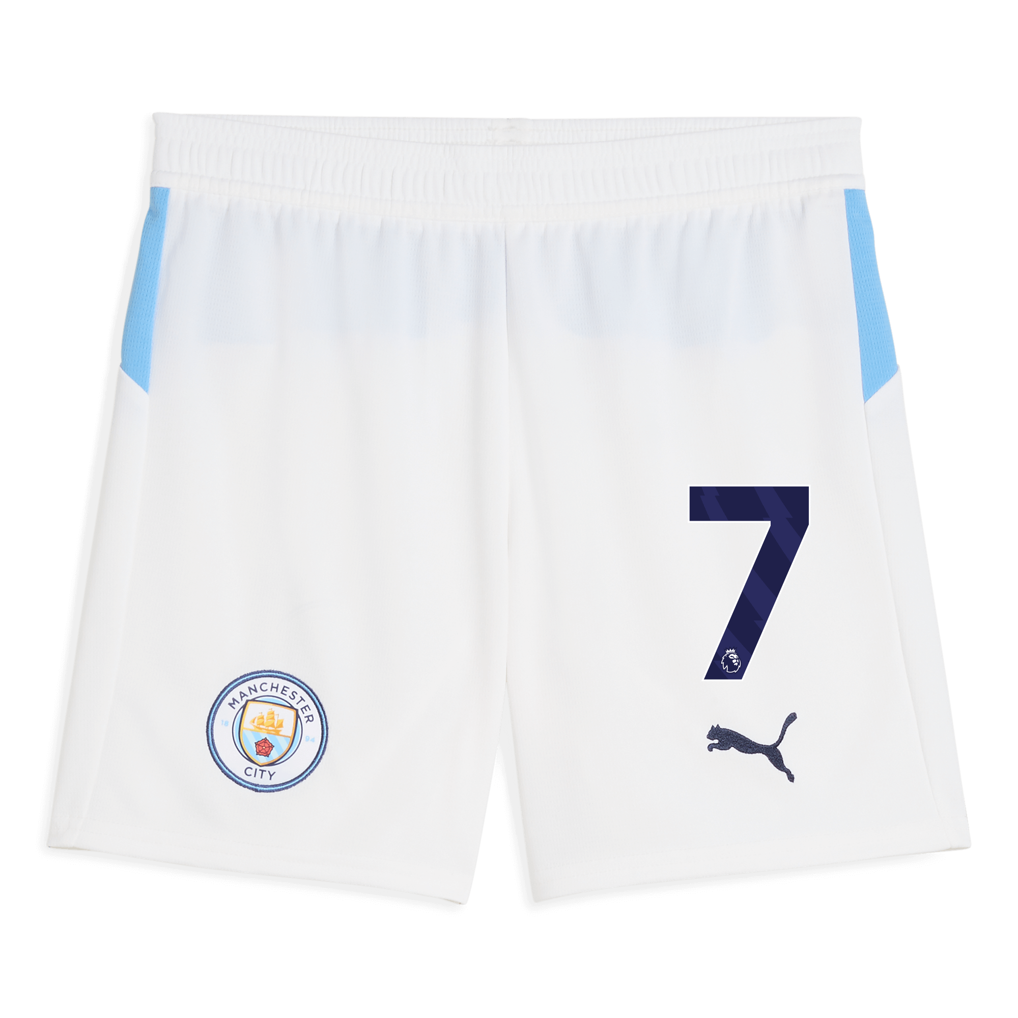 kids manchester city football shorts white 202526 with 7 Manchester City Shirts | Official Team Gear