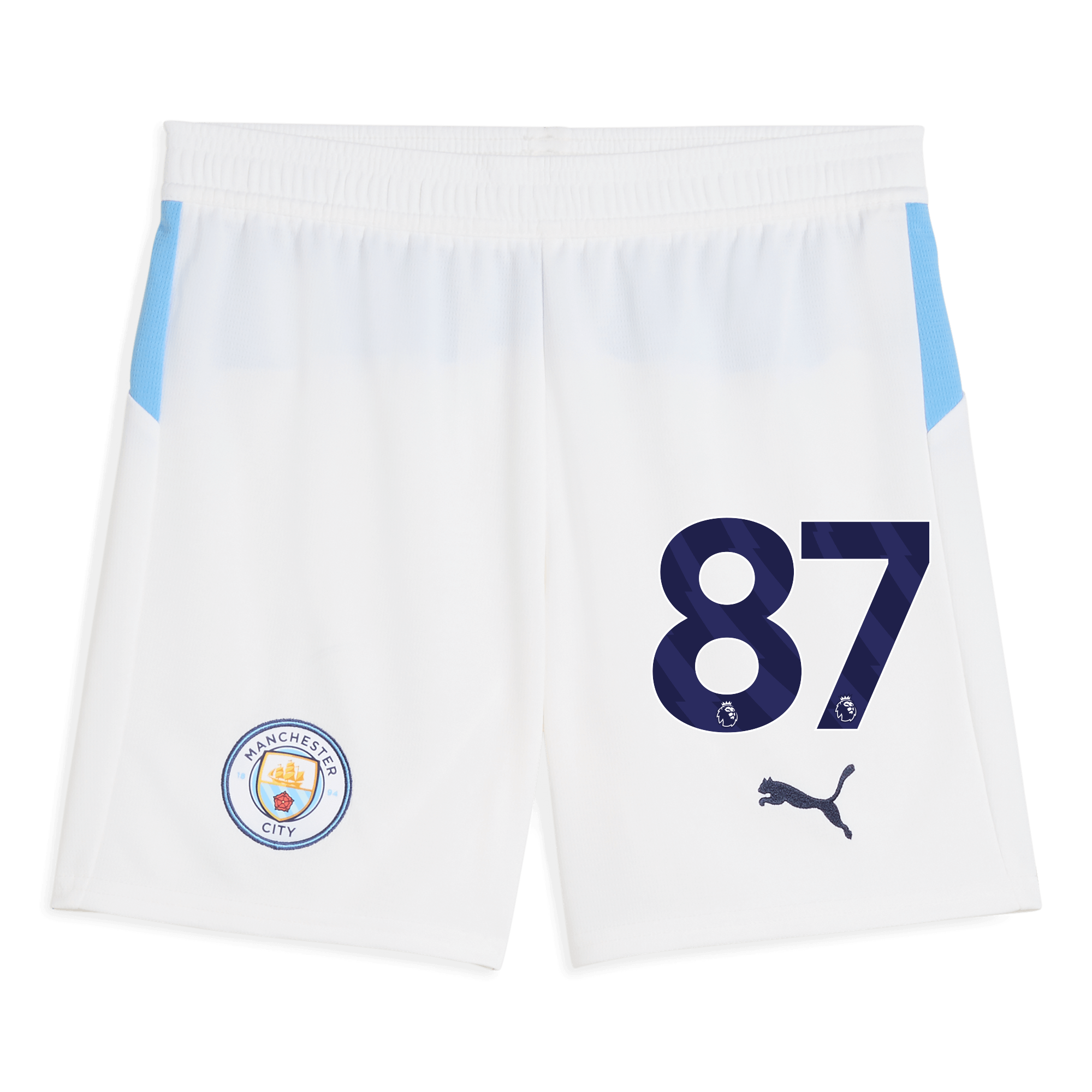 kids manchester city football shorts white 202526 with 87 Manchester City Shirts | Official Team Gear