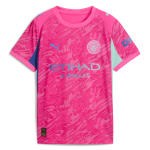 kids manchester city goalkeeper jersey pink 202526 Manchester City Shirts | Official Team Gear