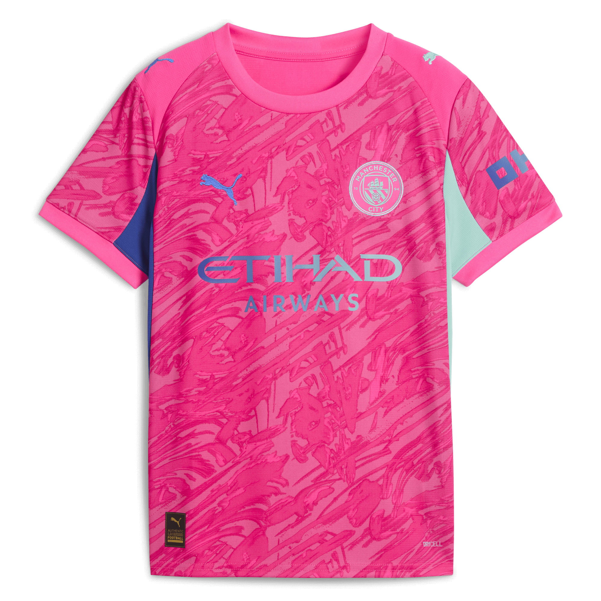 kids manchester city goalkeeper jersey pink 202526 Manchester City Shirts | Official Team Gear