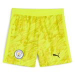 kids manchester city goalkeeper shorts yellow 202526 Manchester City Shirts | Official Team Gear