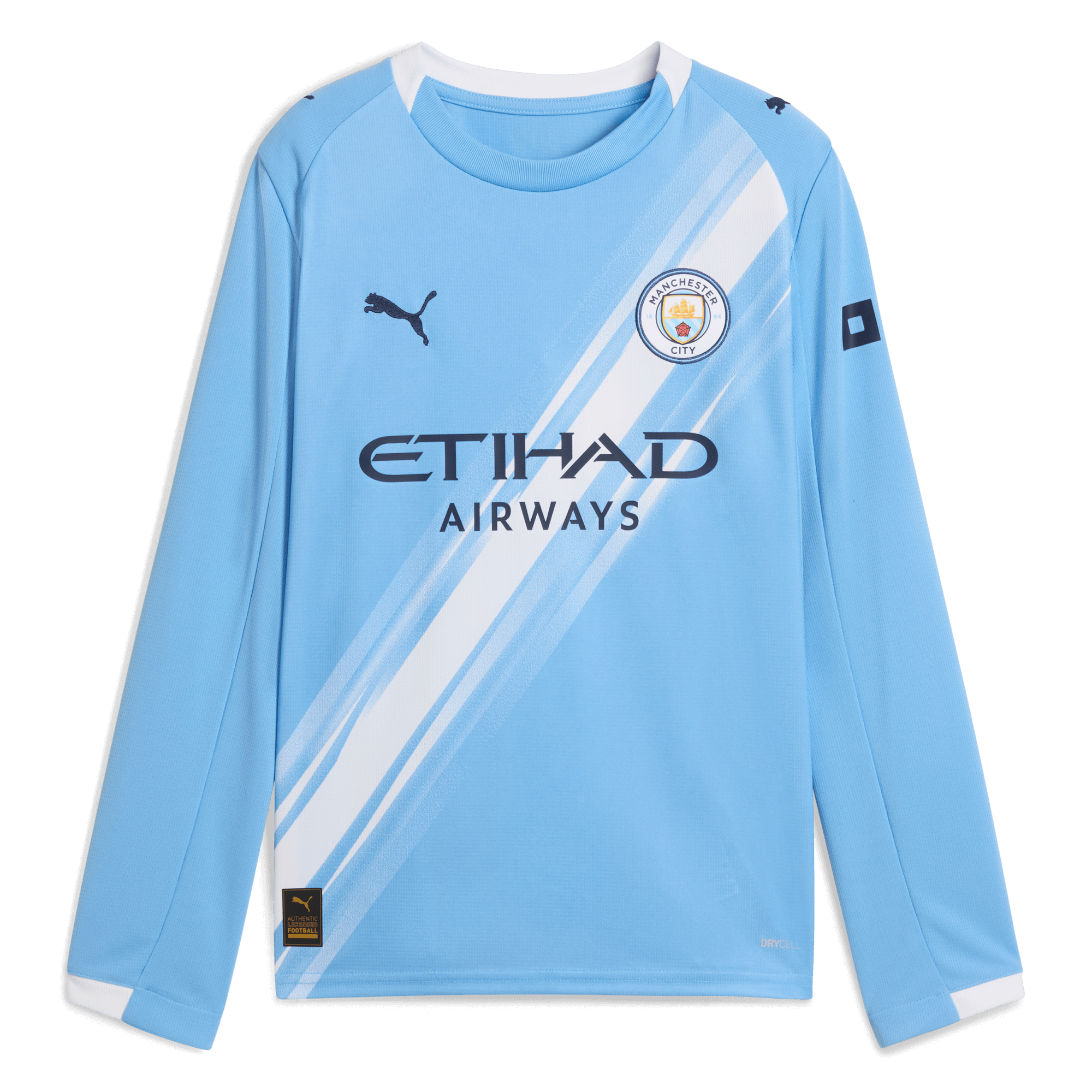 kids manchester city home jersey 202526 long sleeve Manchester City Shirts | Official Team Gear
