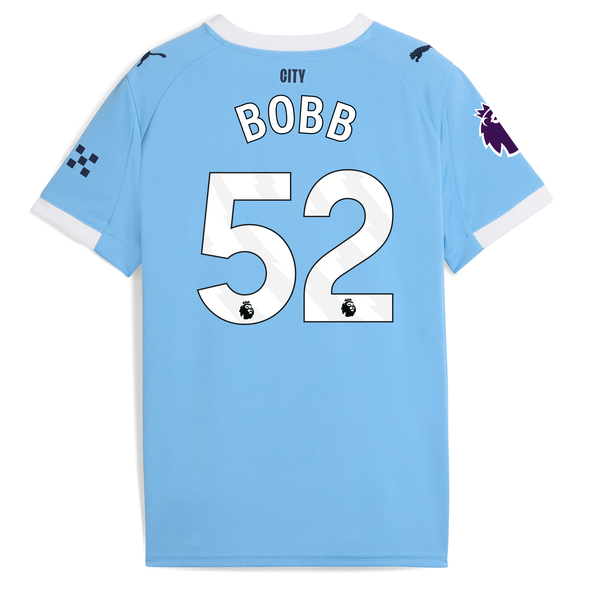 kids manchester city home jersey 202526 with bobb 52 printing Manchester City Shirts | Official Team Gear