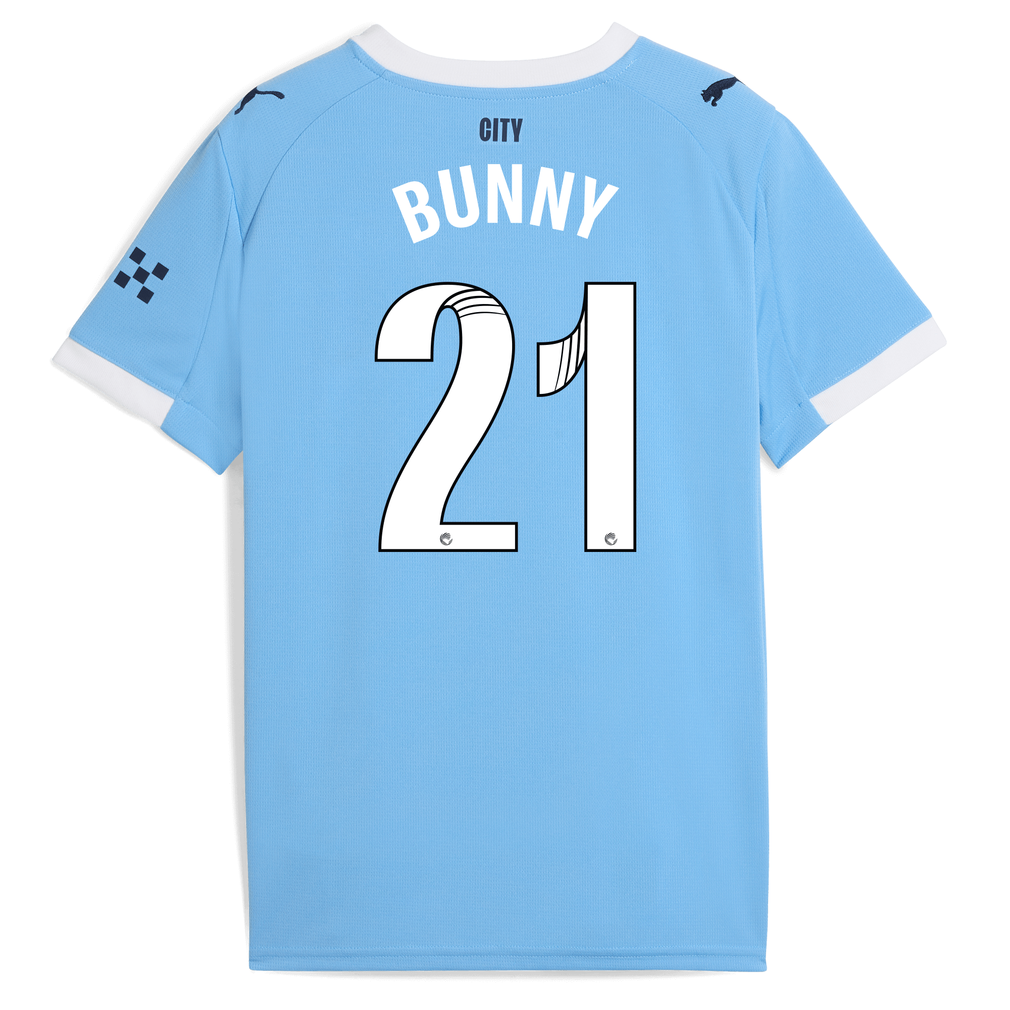 kids manchester city home jersey 202526 with bunny 21 printing Manchester City Shirts | Official Team Gear