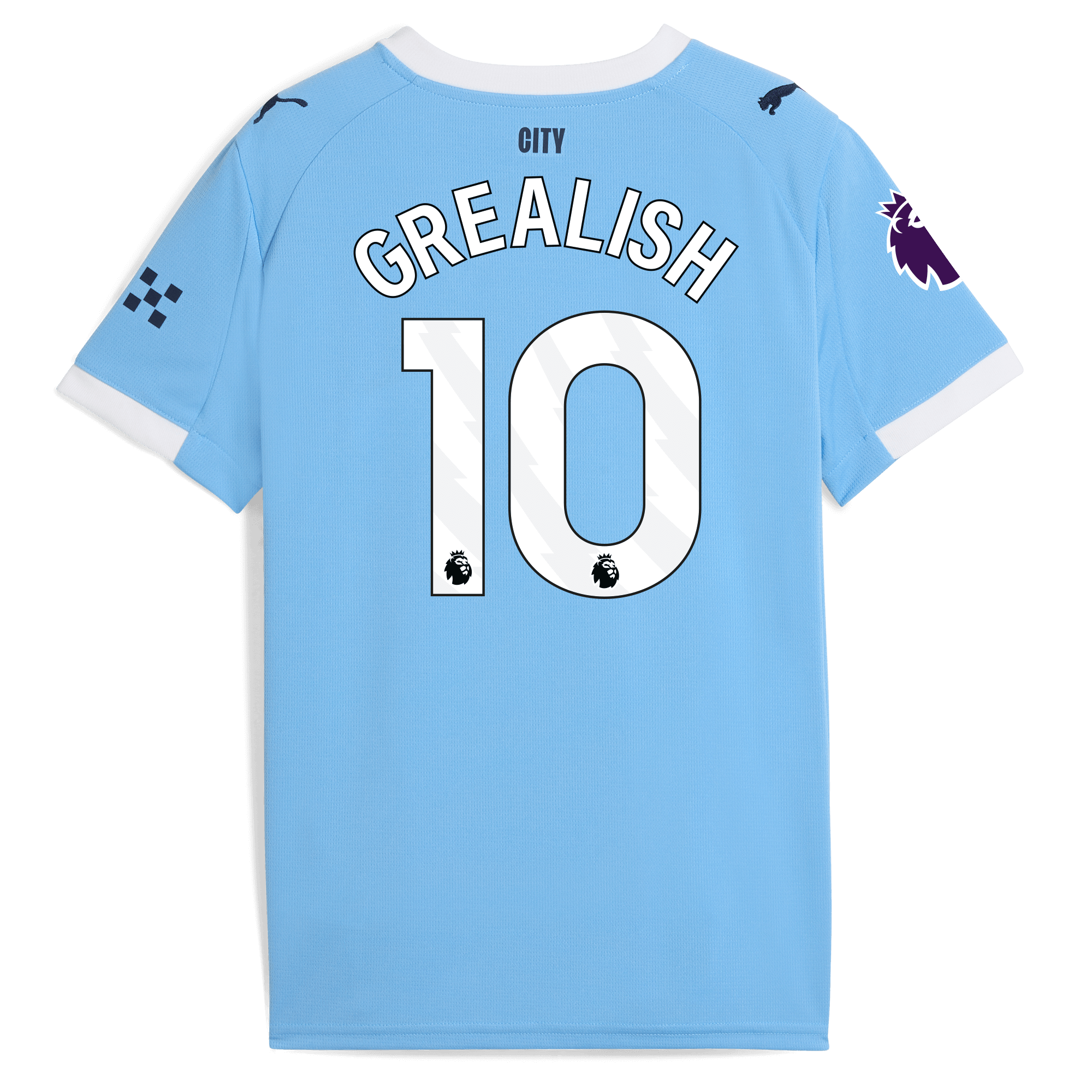 kids manchester city home jersey 202526 with grealish 10 printing Manchester City Shirts | Official Team Gear