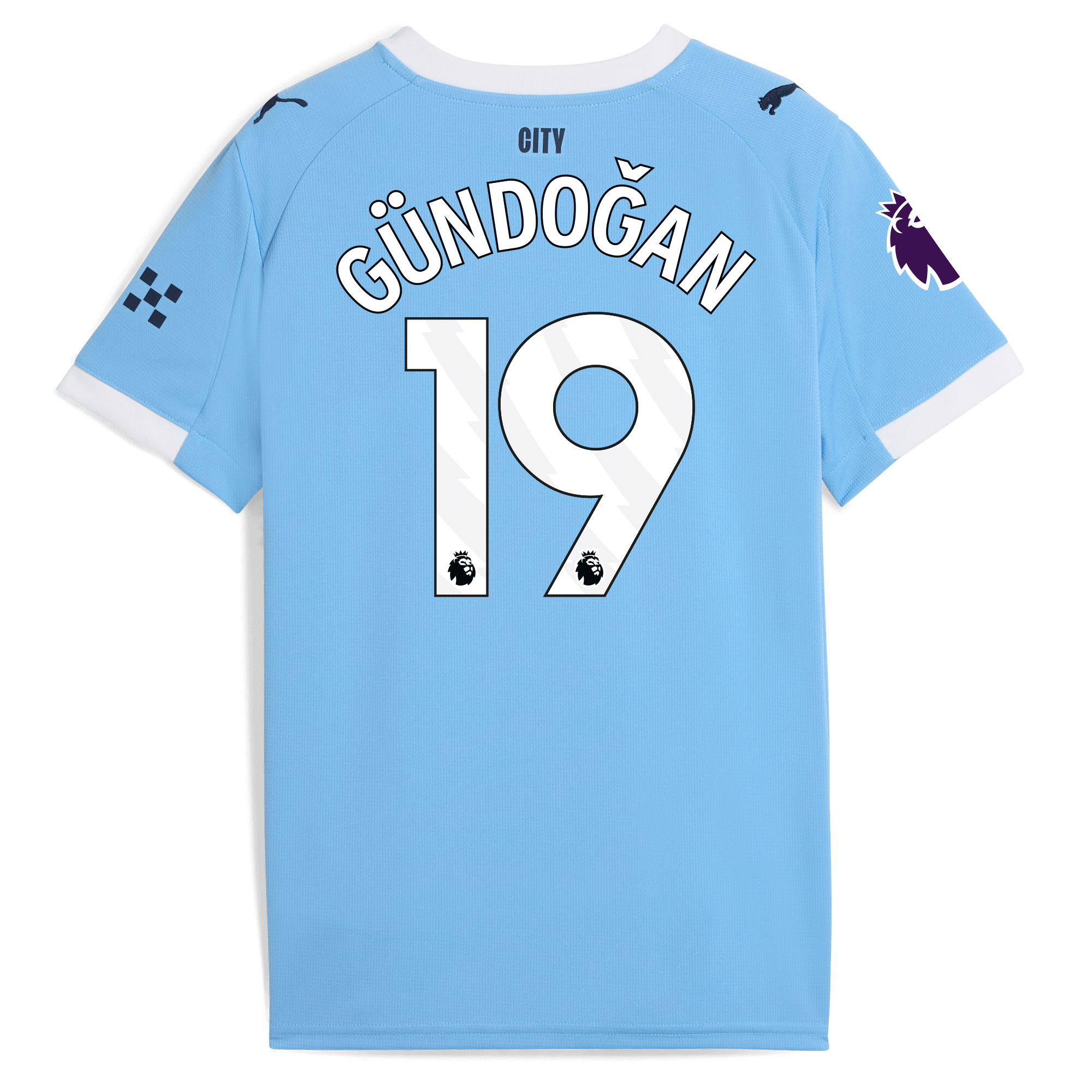 kids manchester city home jersey 202526 with gÜndoĞan 19 printing Manchester City Shirts | Official Team Gear