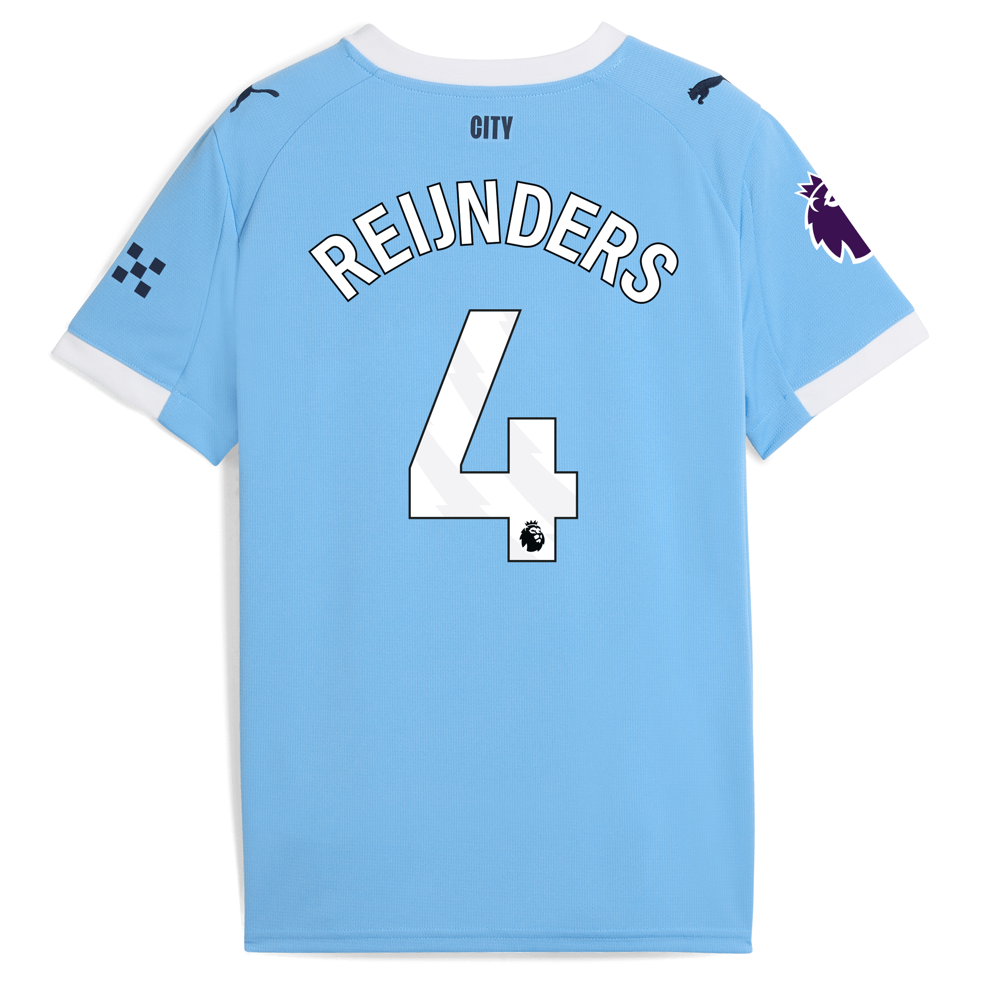 kids manchester city home jersey 202526 with reijnders 4 printing Manchester City Shirts | Official Team Gear