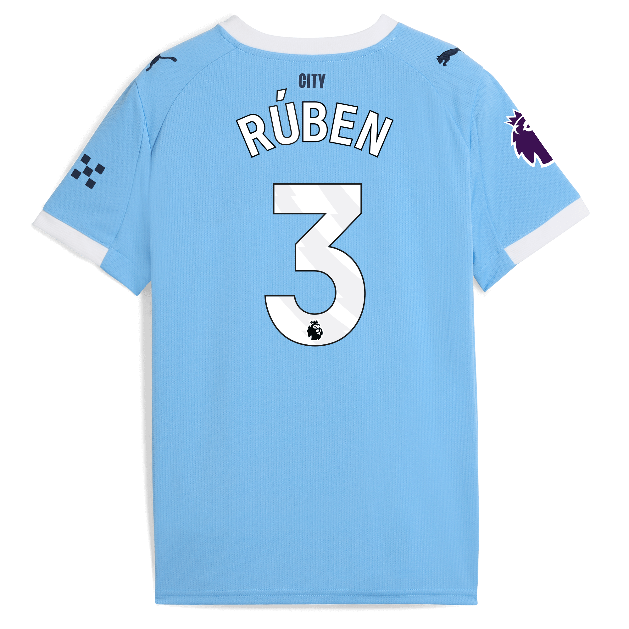 kids manchester city home jersey 202526 with rÚben 3 printing Manchester City Shirts | Official Team Gear