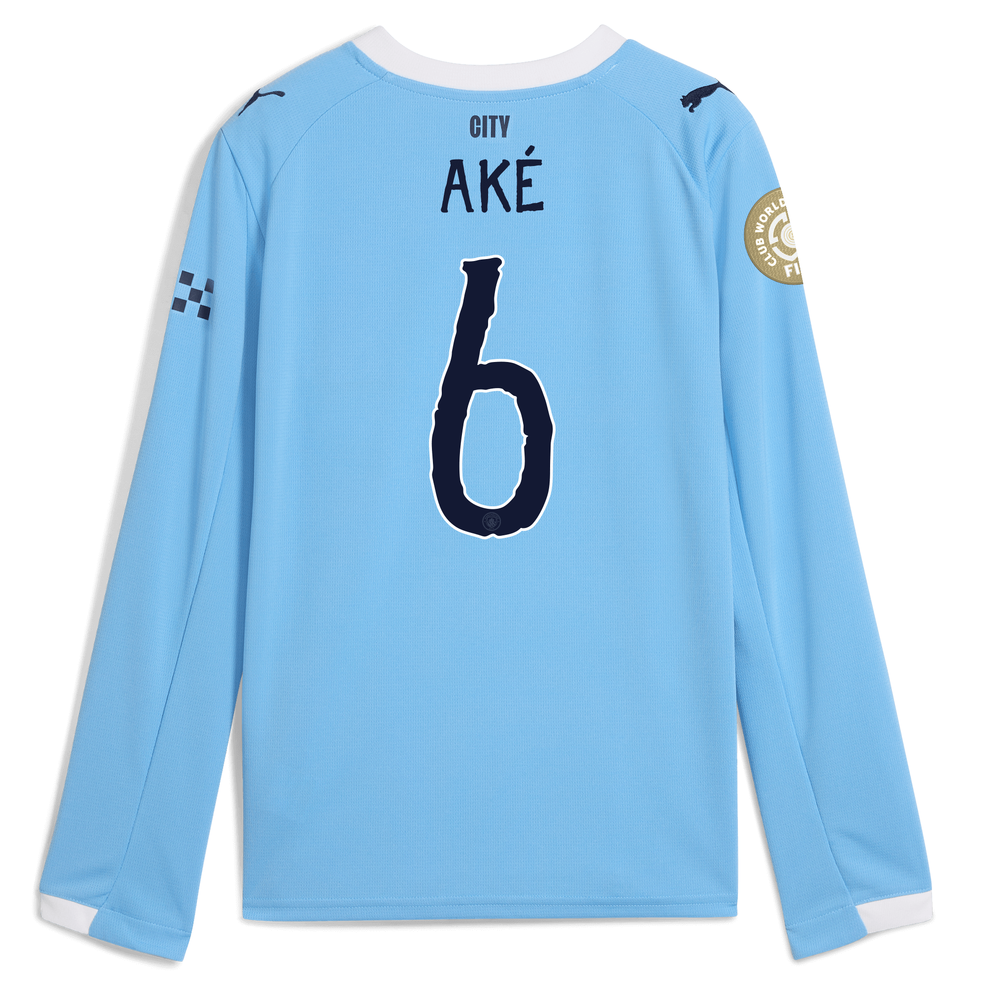 kids manchester city kidsuper club world cup home jersey 202526 long sleeve with akÉ 6 printing Manchester City Shirts | Official Team Gear