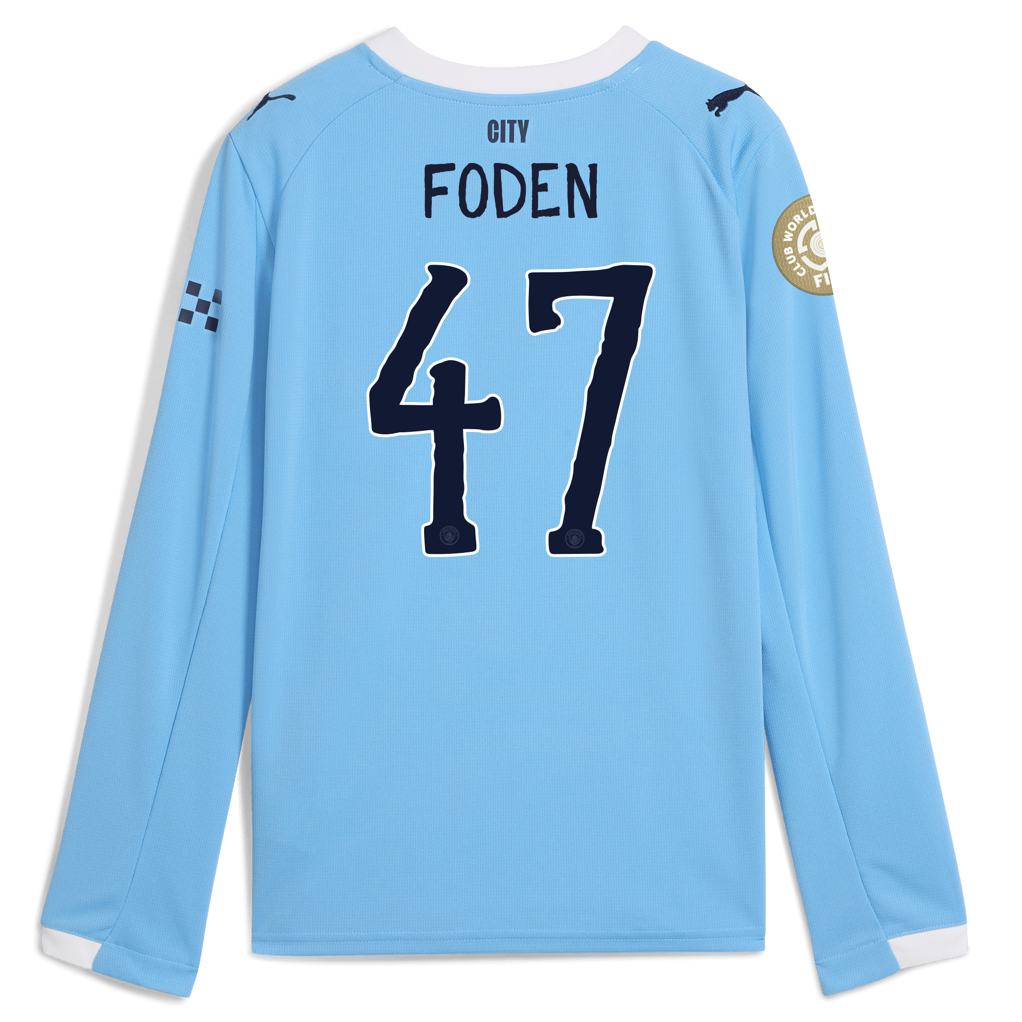 kids manchester city kidsuper club world cup home jersey 202526 long sleeve with foden 47 printing Manchester City Shirts | Official Team Gear