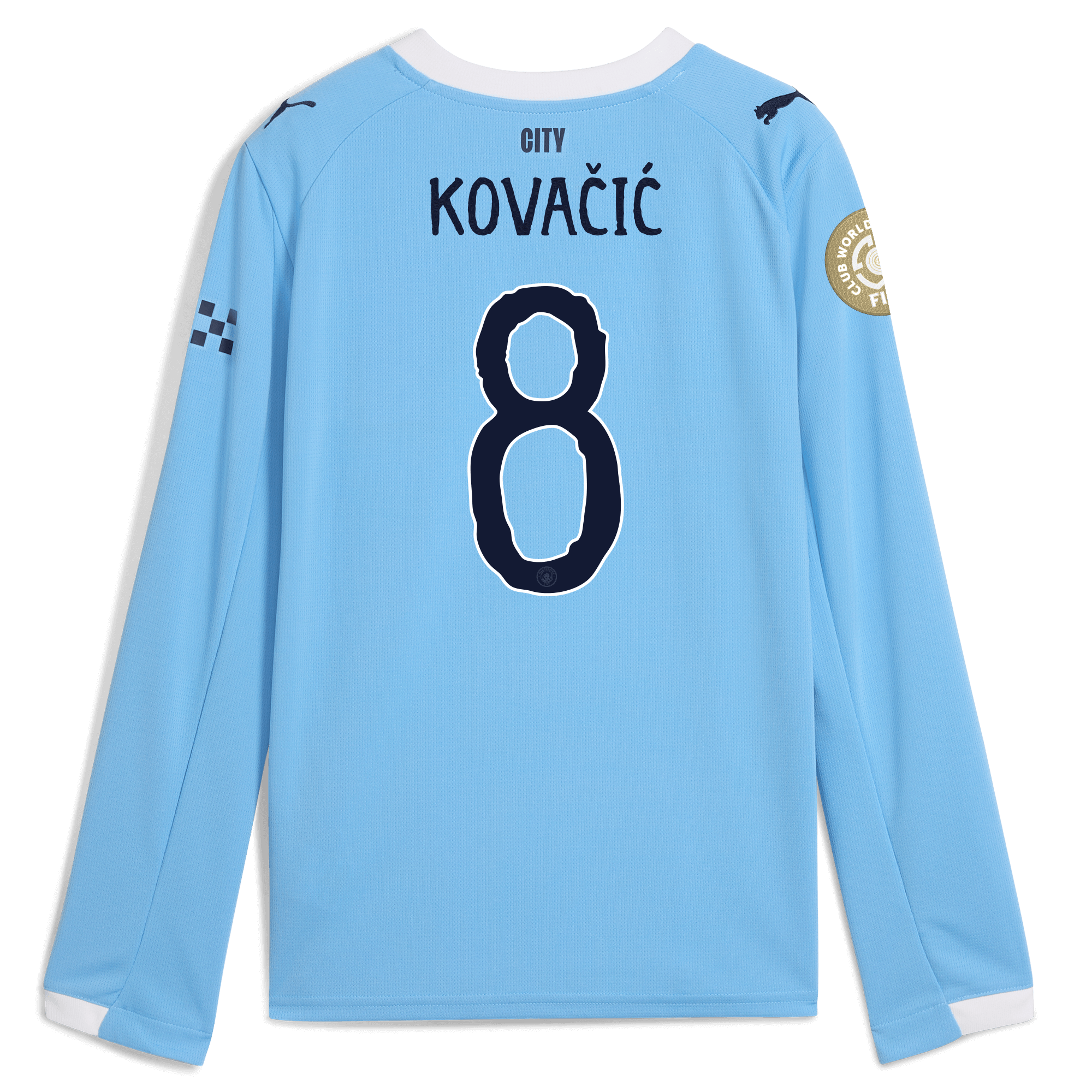 kids manchester city kidsuper club world cup home jersey 202526 long sleeve with kovaČiĆ 8 printing Manchester City Shirts | Official Team Gear