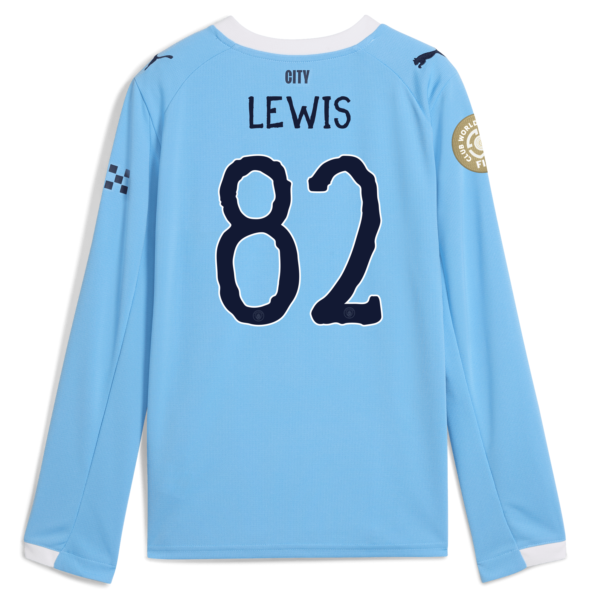 kids manchester city kidsuper club world cup home jersey 202526 long sleeve with lewis 82 printing Manchester City Shirts | Official Team Gear