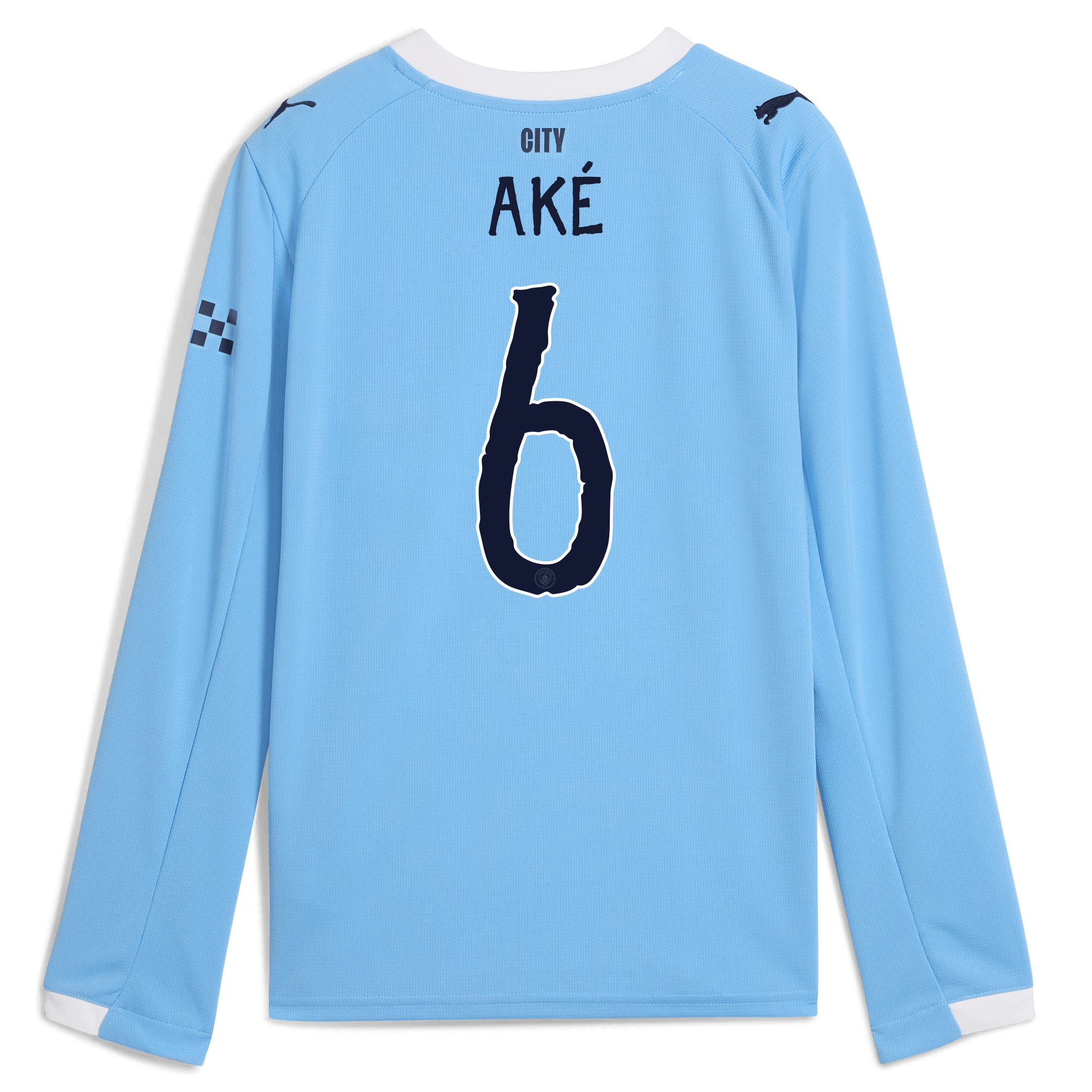 kids manchester city kidsuper home jersey 202526 long sleeve with akÉ 6 printing Manchester City Shirts | Official Team Gear
