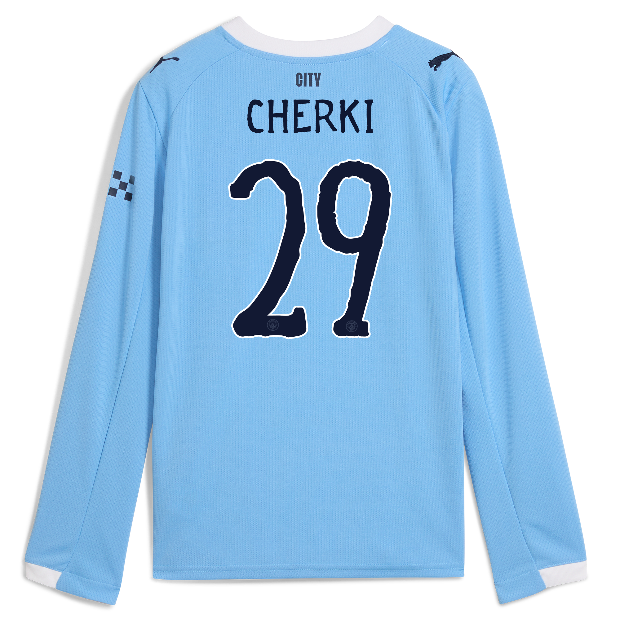 kids manchester city kidsuper home jersey 202526 long sleeve with cherki 29 printing Manchester City Shirts | Official Team Gear