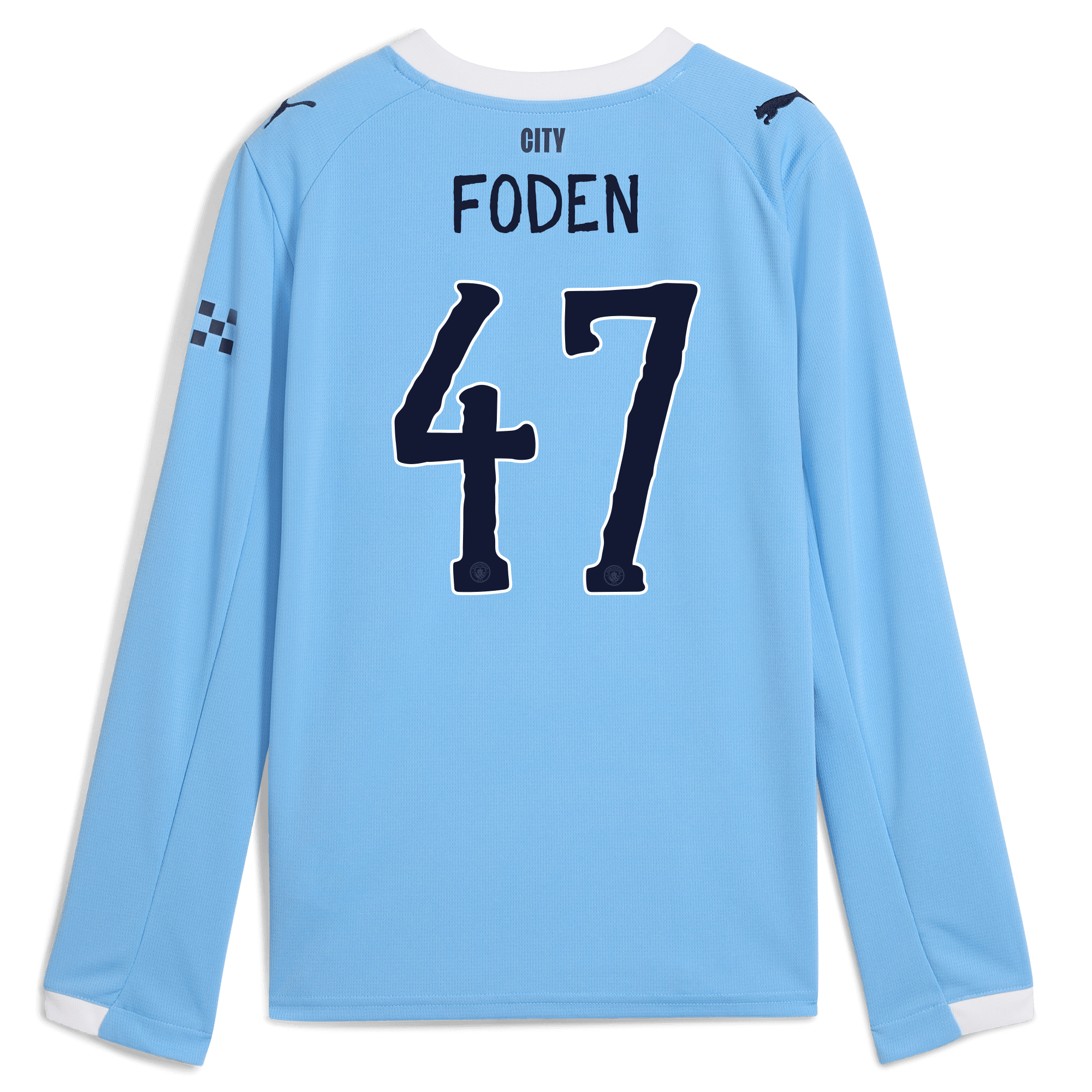 kids manchester city kidsuper home jersey 202526 long sleeve with foden 47 printing Manchester City Shirts | Official Team Gear