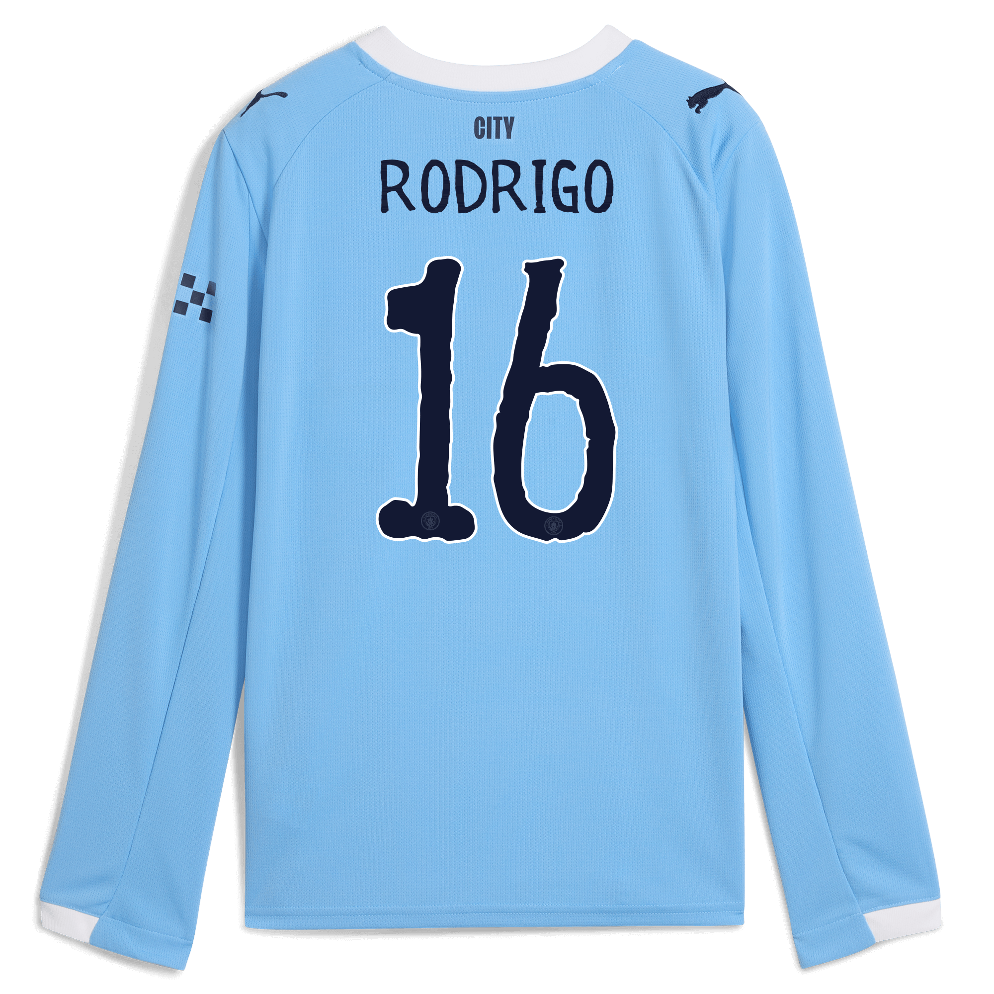 kids manchester city kidsuper home jersey 202526 long sleeve with rodrigo 16 printing Manchester City Shirts | Official Team Gear