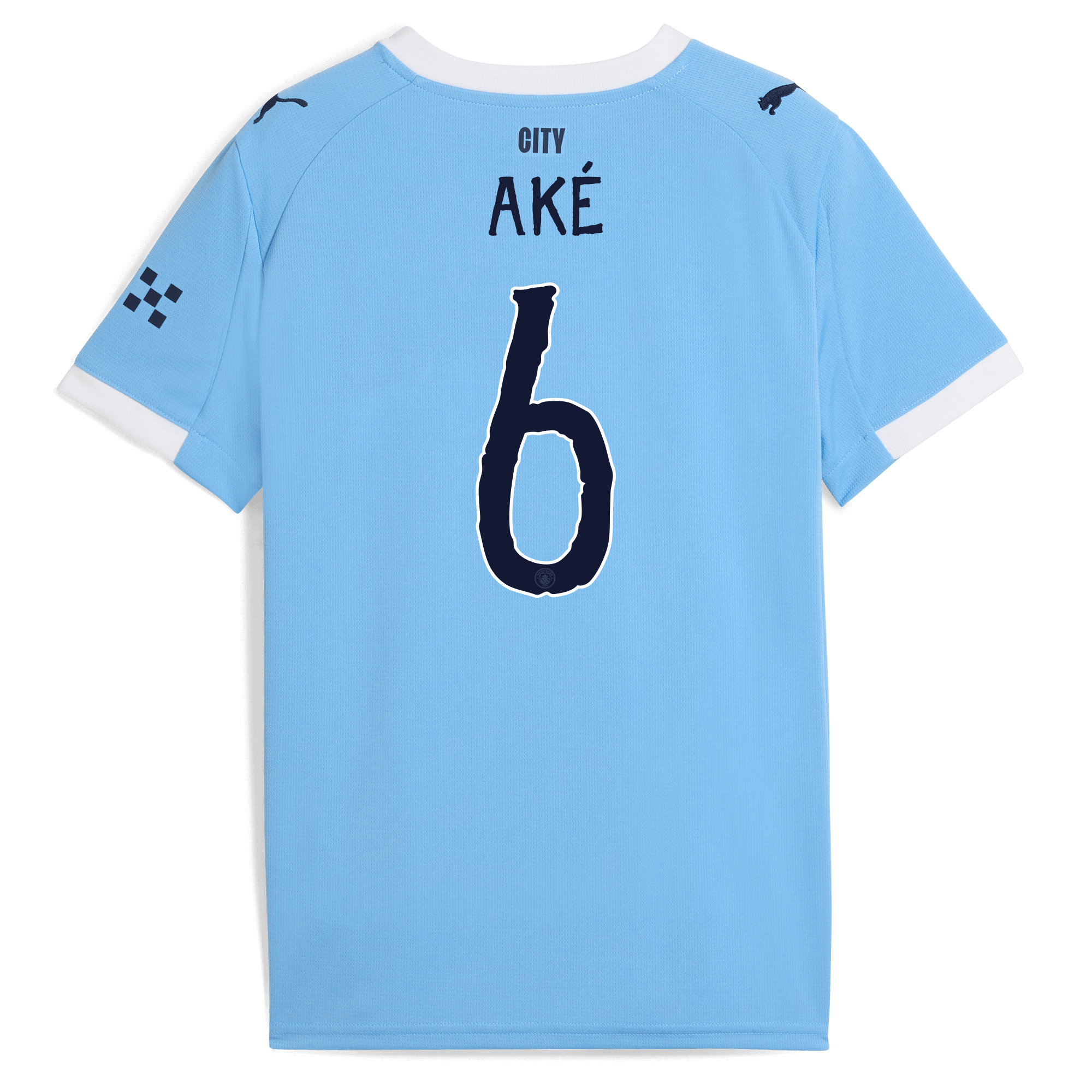 kids manchester city kidsuper home jersey 202526 with akÉ 6 printing Manchester City Shirts | Official Team Gear