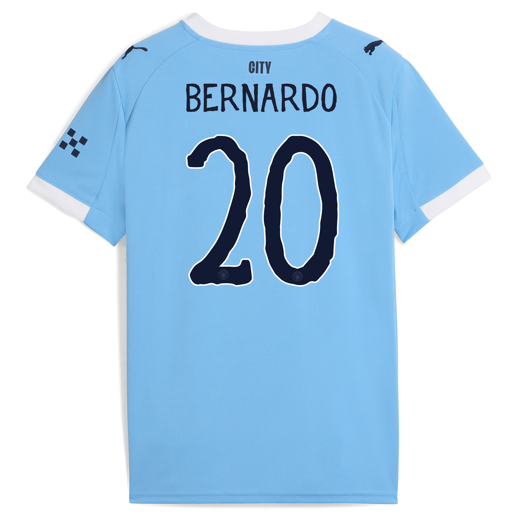 kids manchester city kidsuper home jersey 202526 with bernardo 20 printing Manchester City Shirts | Official Team Gear