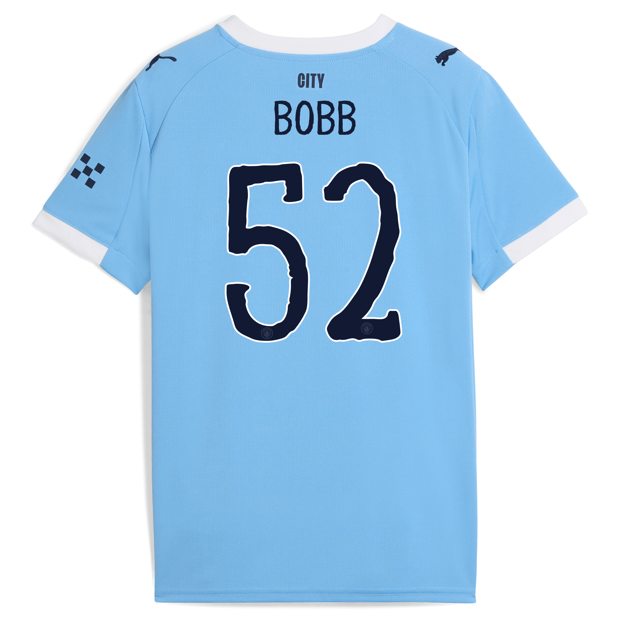 kids manchester city kidsuper home jersey 202526 with bobb 52 printing Manchester City Shirts | Official Team Gear