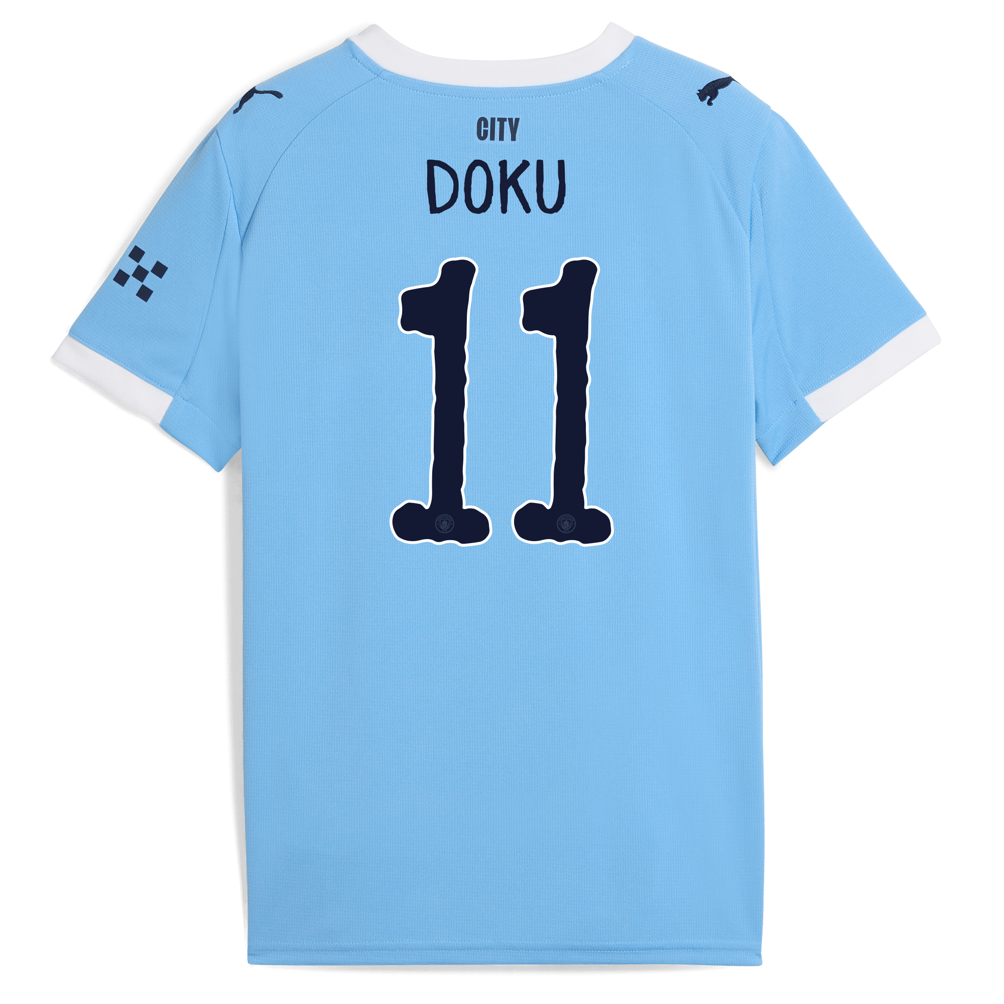 kids manchester city kidsuper home jersey 202526 with doku 11 printing Manchester City Shirts | Official Team Gear