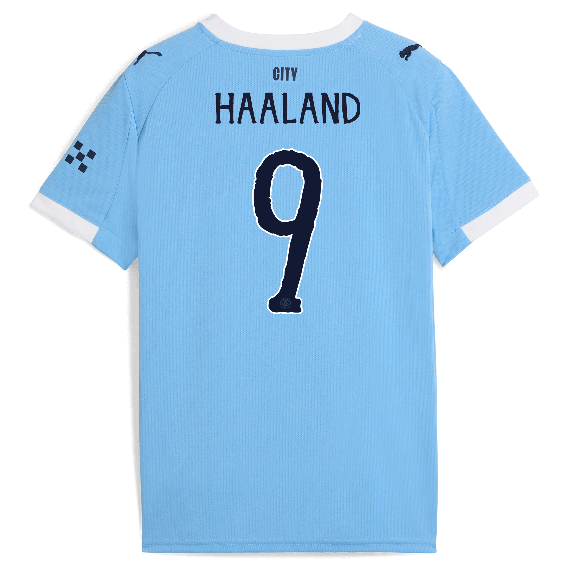 kids manchester city kidsuper home jersey 202526 with haaland 9 printing Manchester City Shirts | Official Team Gear