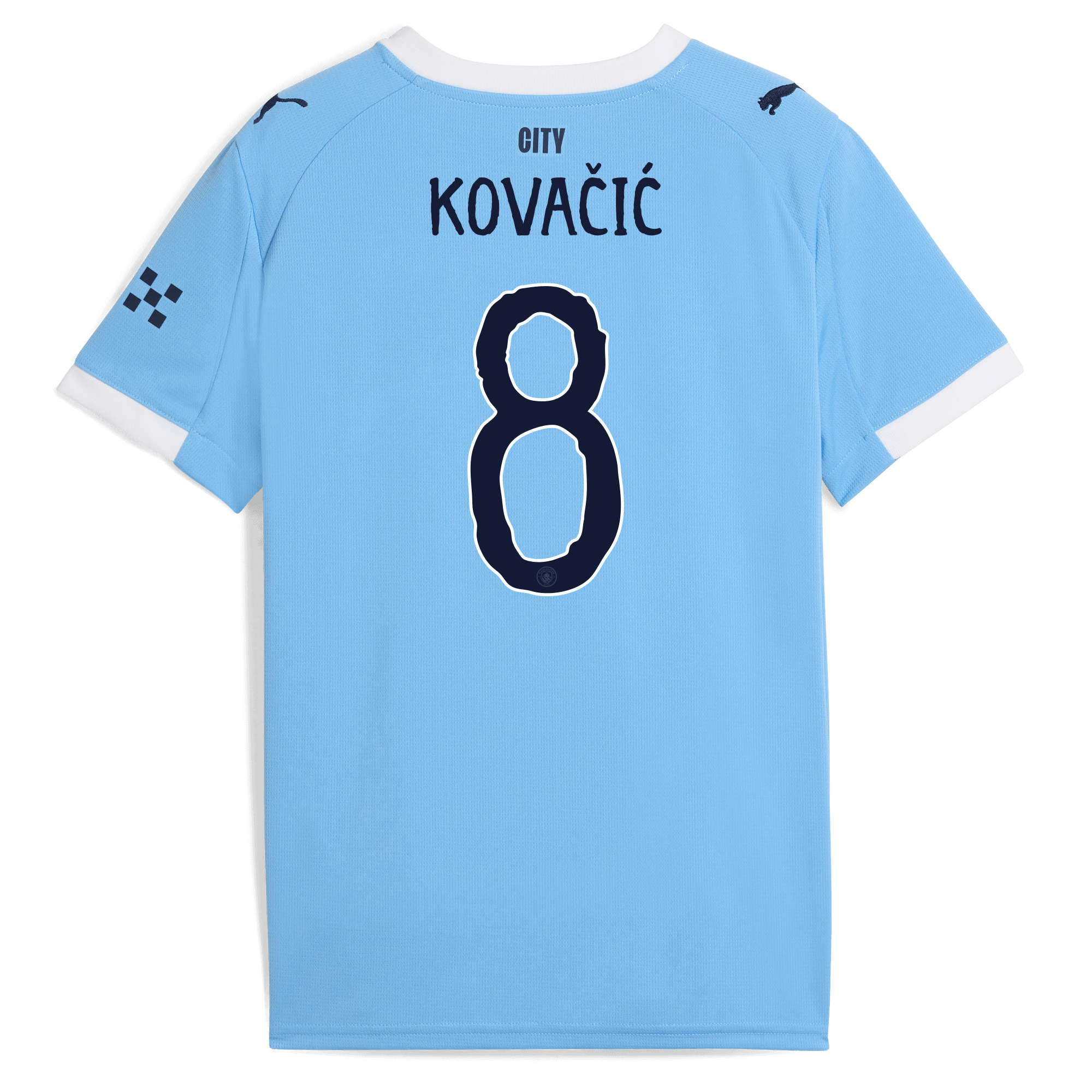 kids manchester city kidsuper home jersey 202526 with kovaČiĆ 8 printing Manchester City Shirts | Official Team Gear