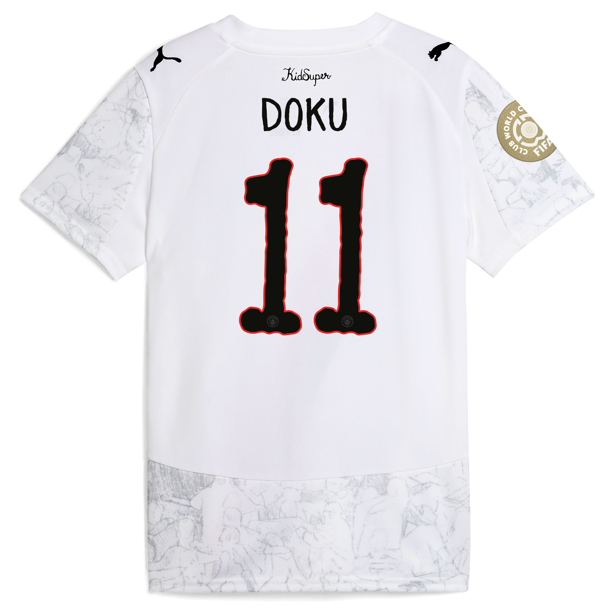 kids manchester city kidsuper jersey 202526 club world cup with doku 11 printing Manchester City Shirts | Official Team Gear