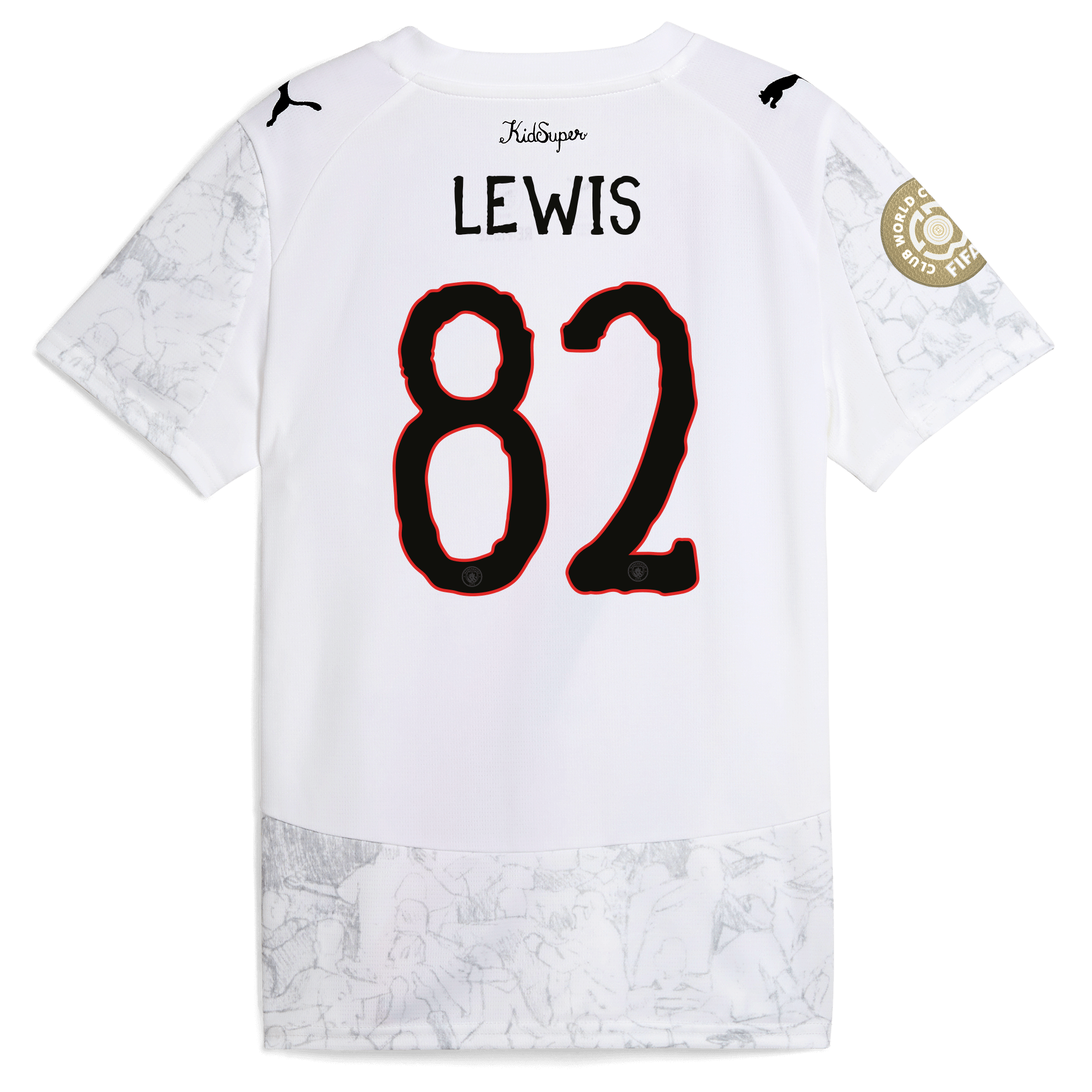 kids manchester city kidsuper jersey 202526 club world cup with lewis 82 printing Manchester City Shirts | Official Team Gear