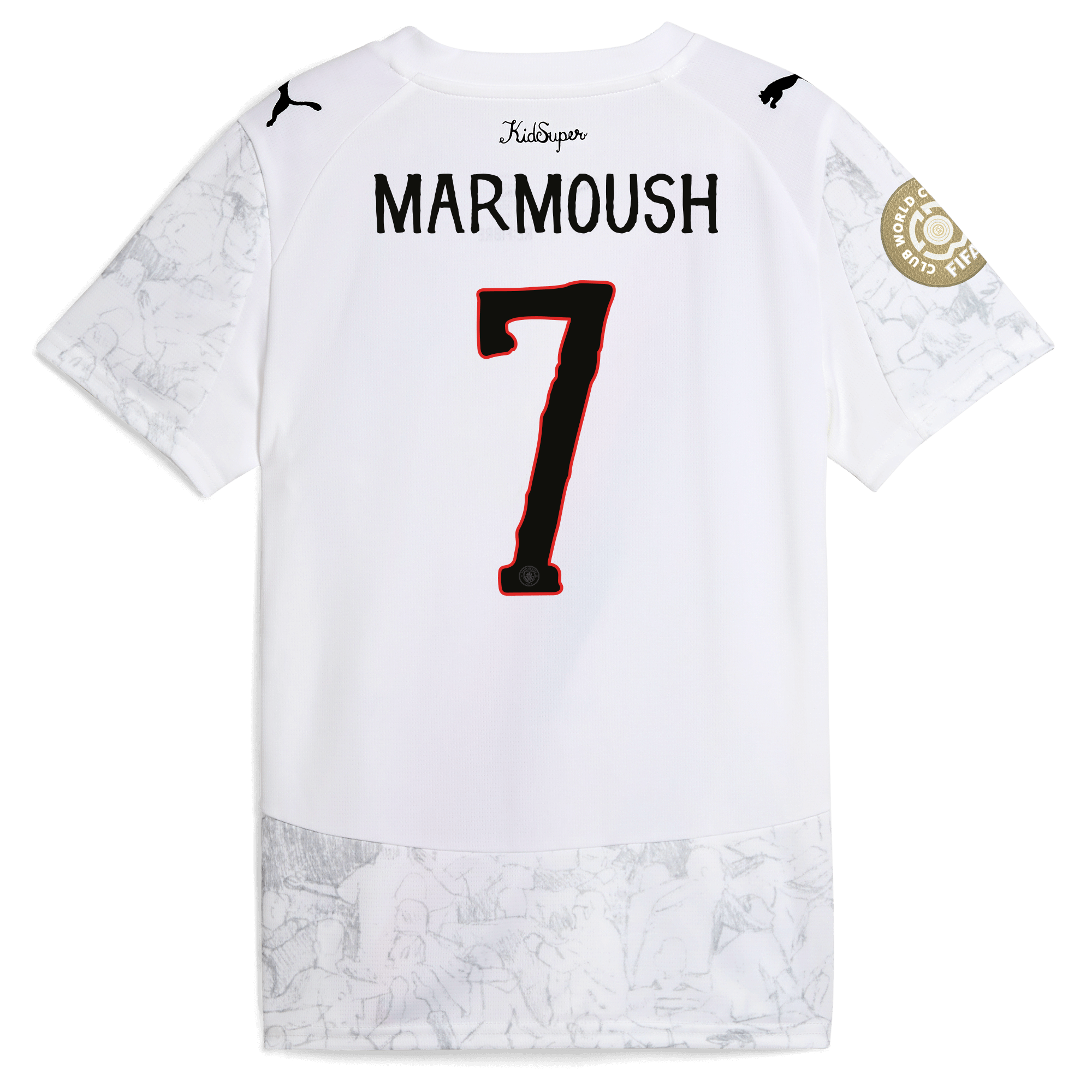 kids manchester city kidsuper jersey 202526 club world cup with marmoush 7 printing Manchester City Shirts | Official Team Gear