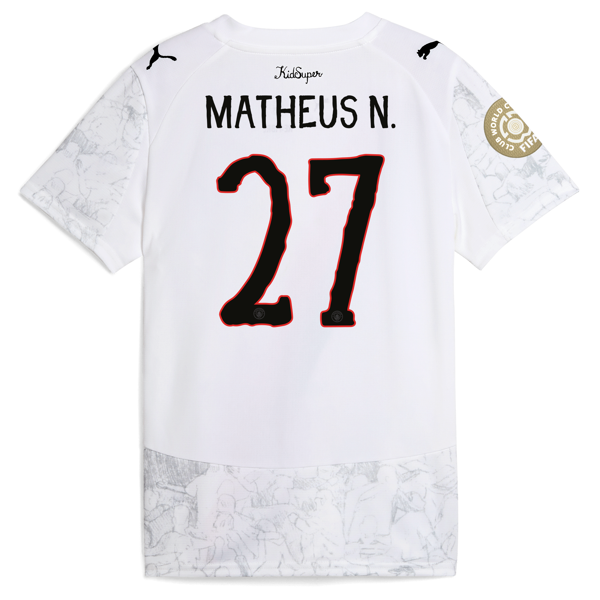 kids manchester city kidsuper jersey 202526 club world cup with matheus n. 27 printing Manchester City Shirts | Official Team Gear
