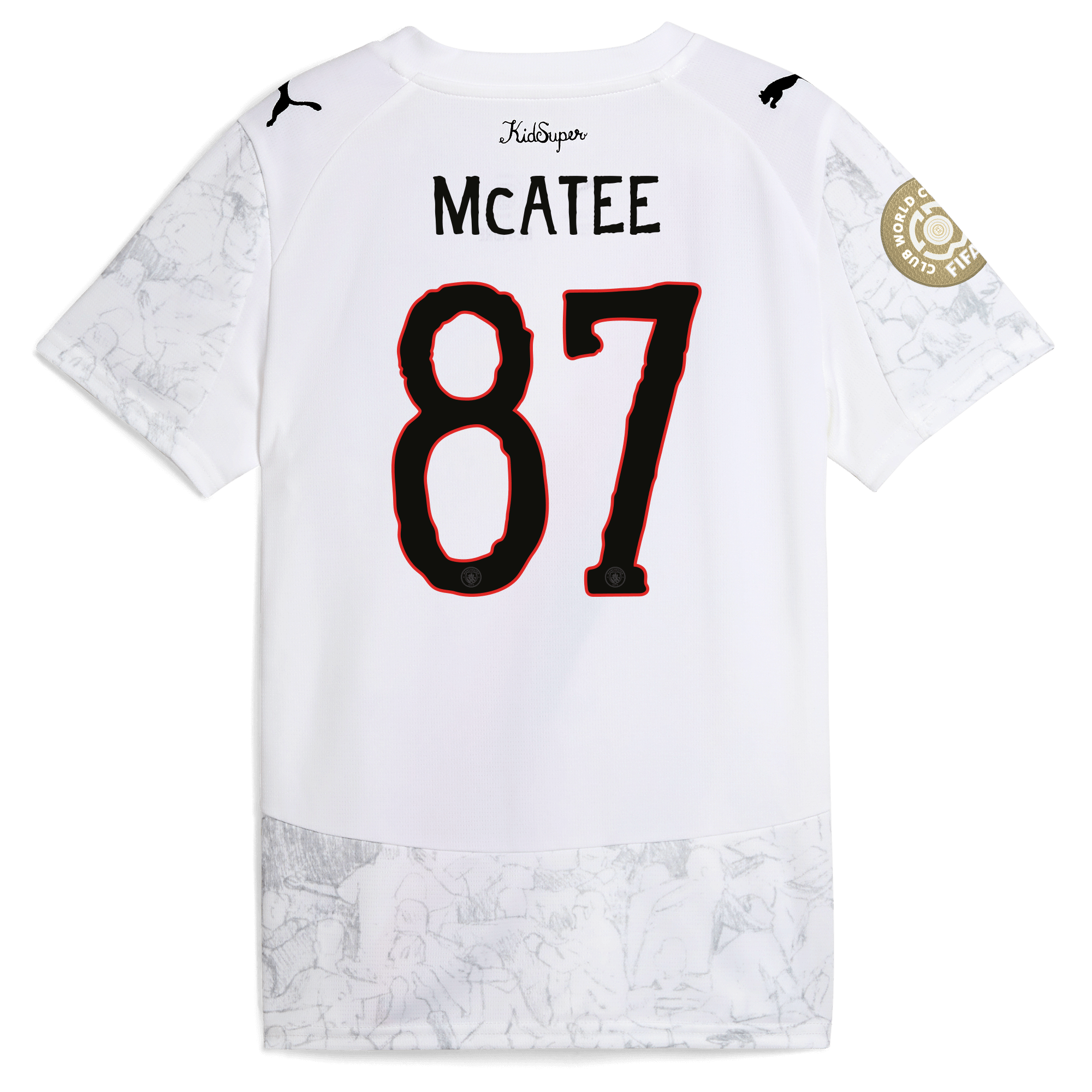 kids manchester city kidsuper jersey 202526 club world cup with mcatee 87 printing Manchester City Shirts | Official Team Gear