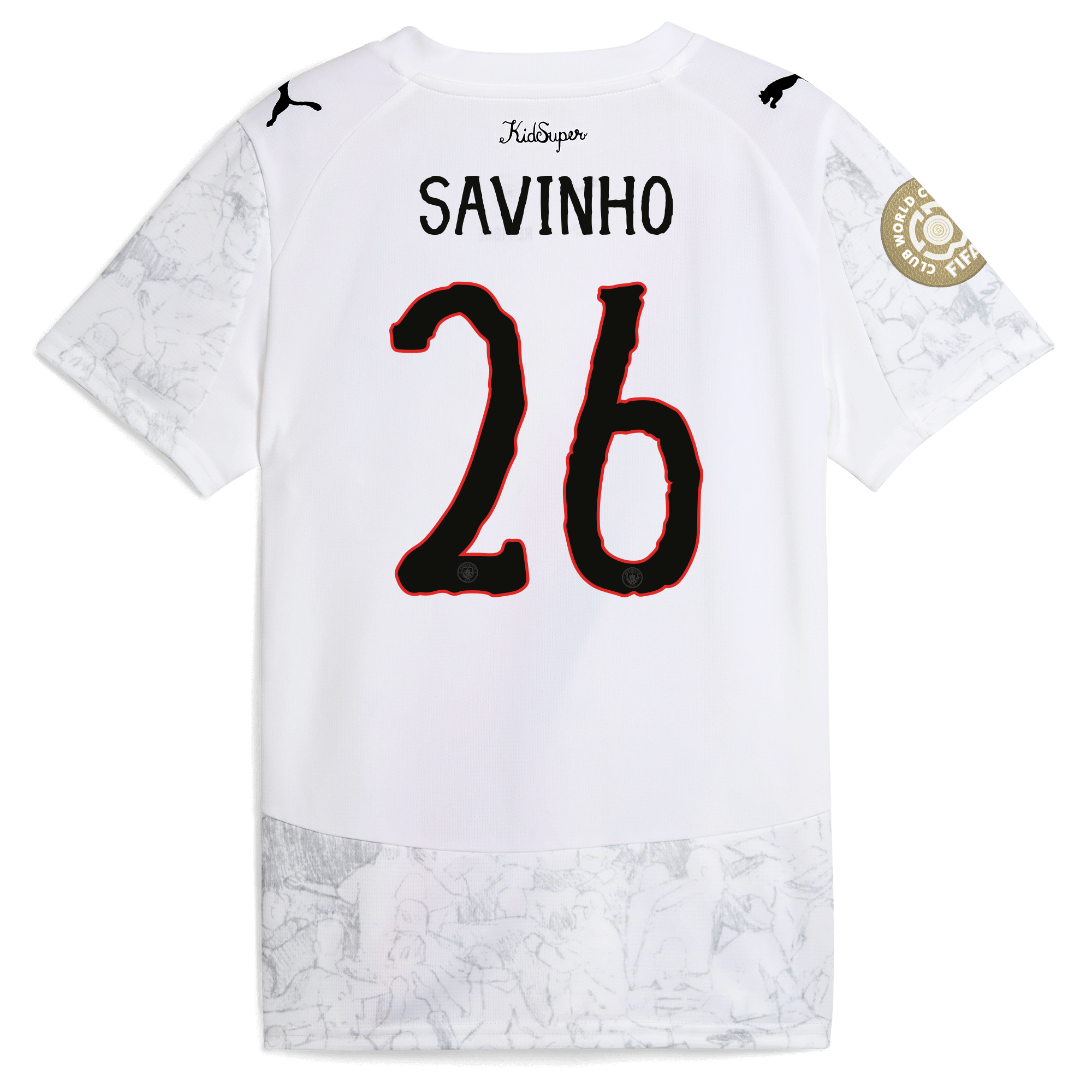 kids manchester city kidsuper jersey 202526 club world cup with savinho 26 printing Manchester City Shirts | Official Team Gear