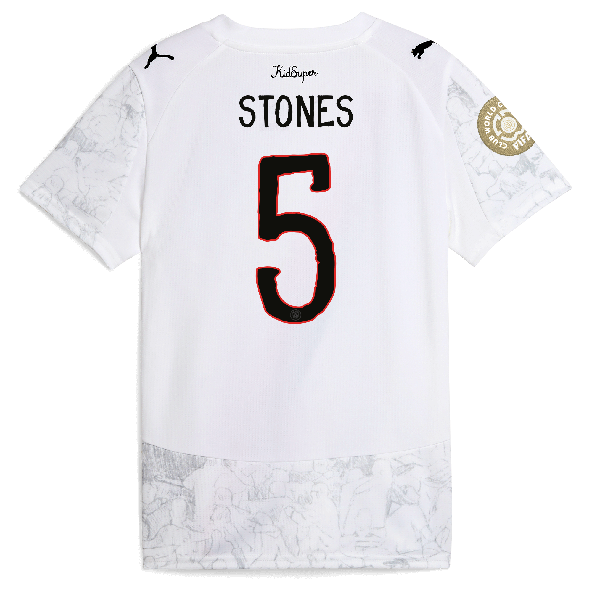 kids manchester city kidsuper jersey 202526 club world cup with stones 5 printing Manchester City Shirts | Official Team Gear